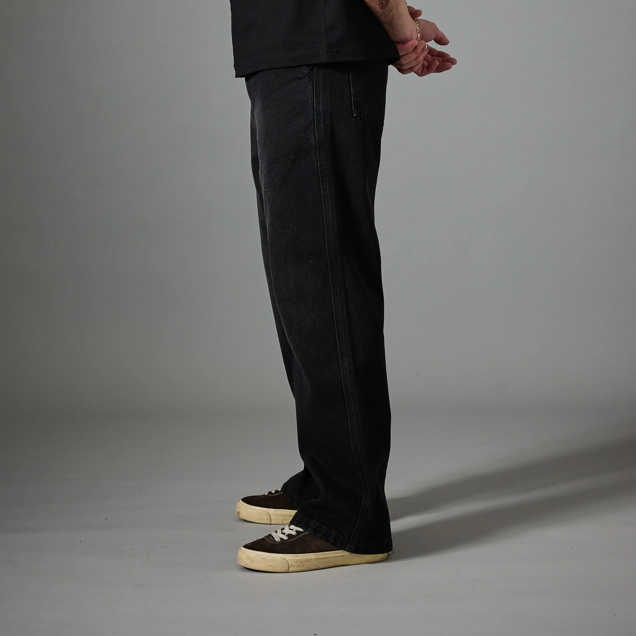 Pass~Port Workers Club Bootcut Jean - Faded Wash Black - Image 4