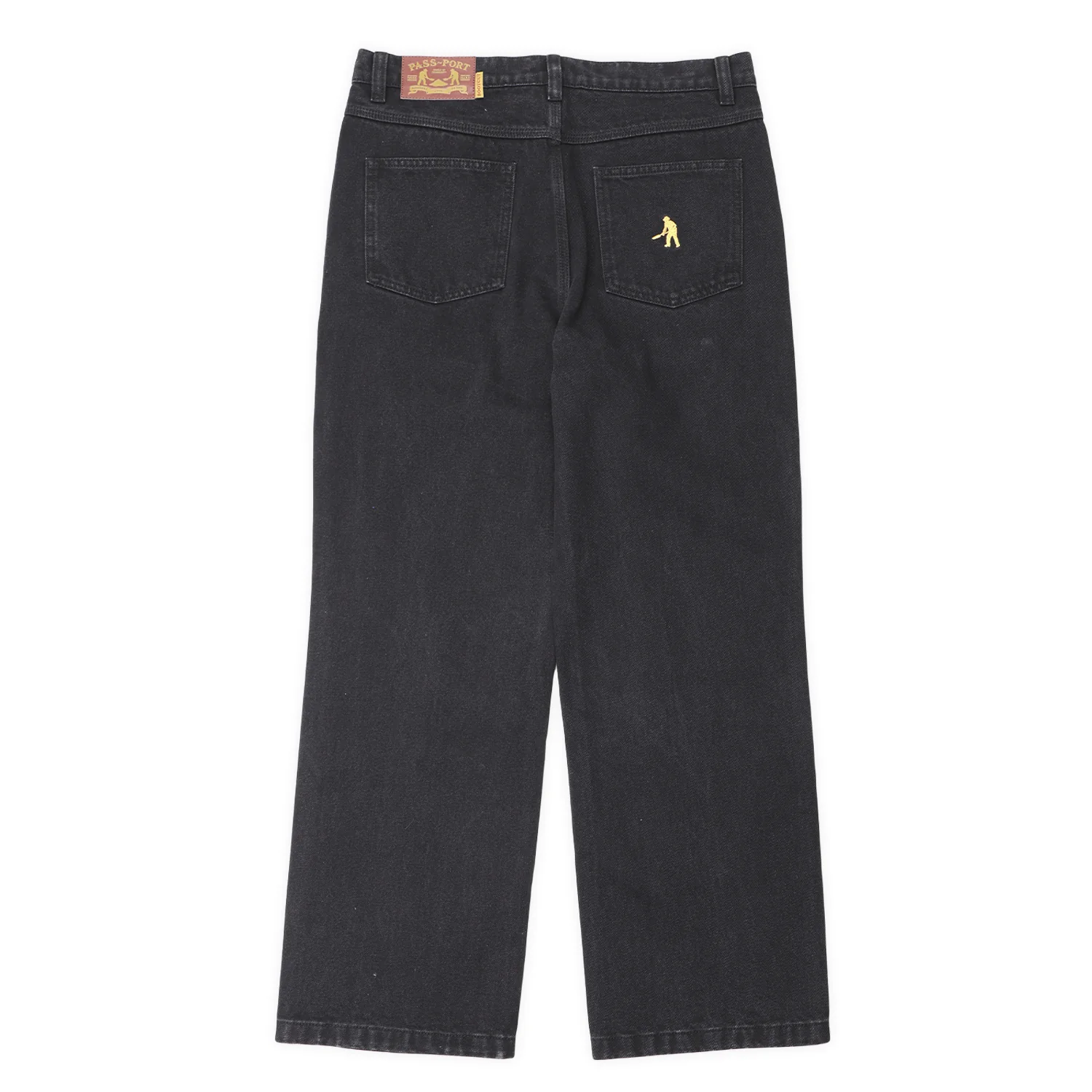 Pass~Port Workers Club Bootcut Jean - Faded Wash Black - Image 6