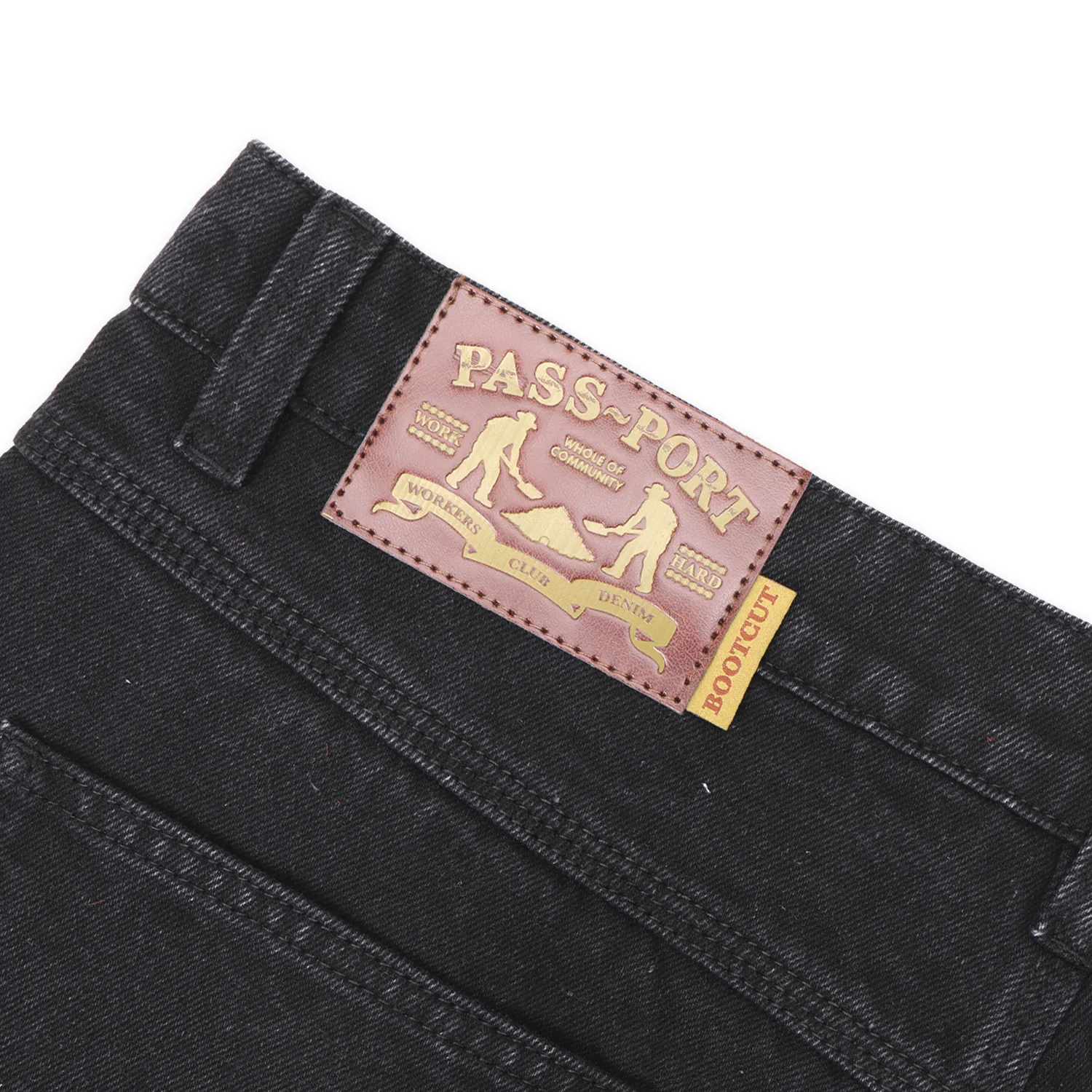 Pass~Port Workers Club Bootcut Jean - Faded Wash Black - Image 8