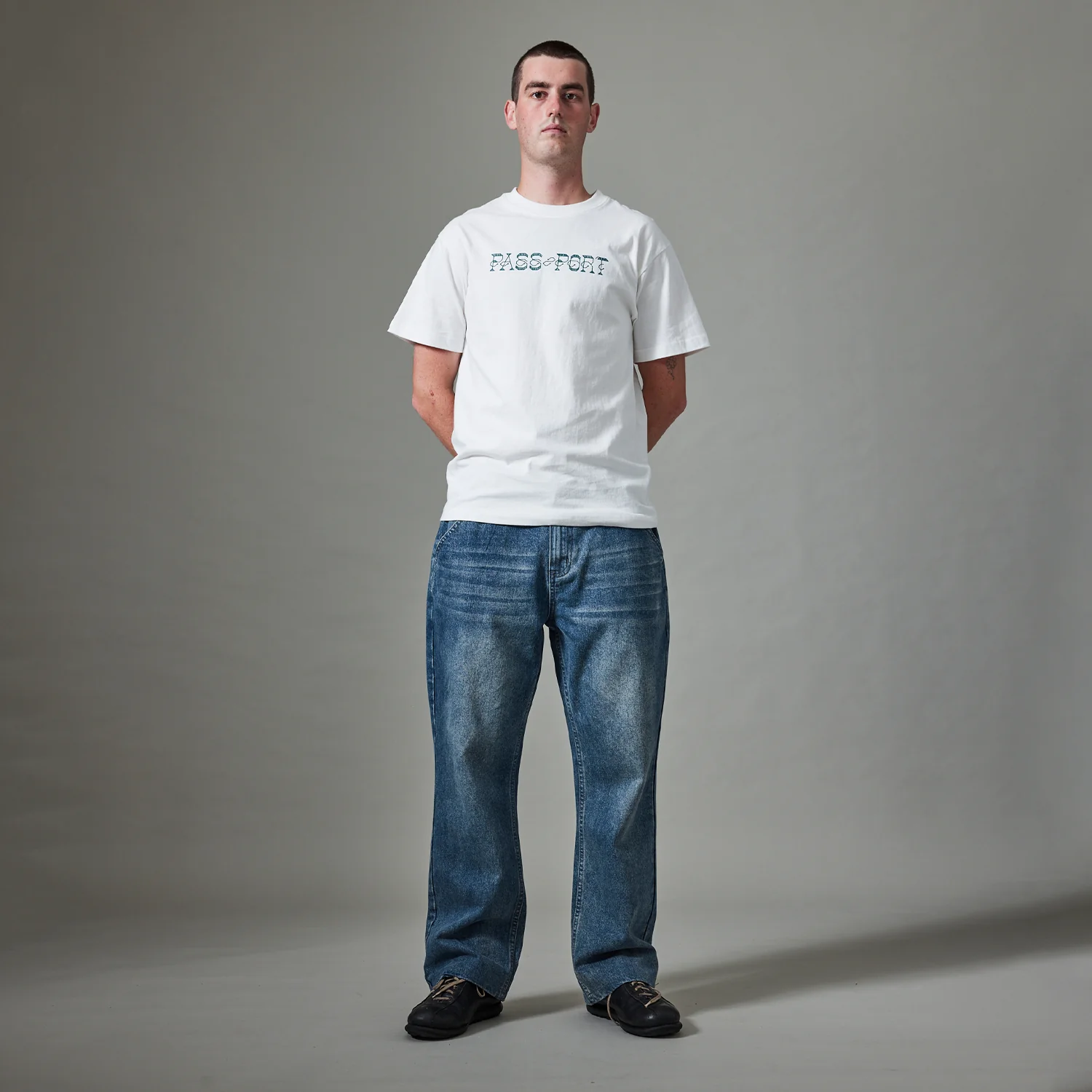 Pass~Port Workers Club Bootcut Jean - Faded Wash Indigo - Image 3