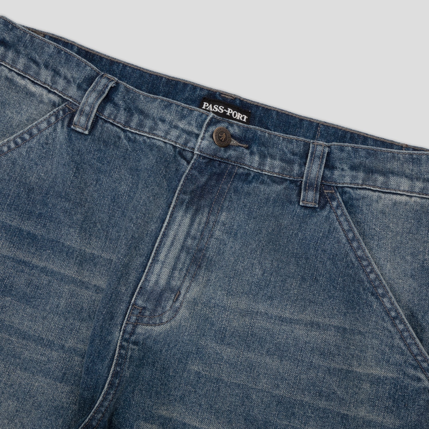 Pass~Port Workers Club Bootcut Jean - Faded Wash Indigo - Image 6