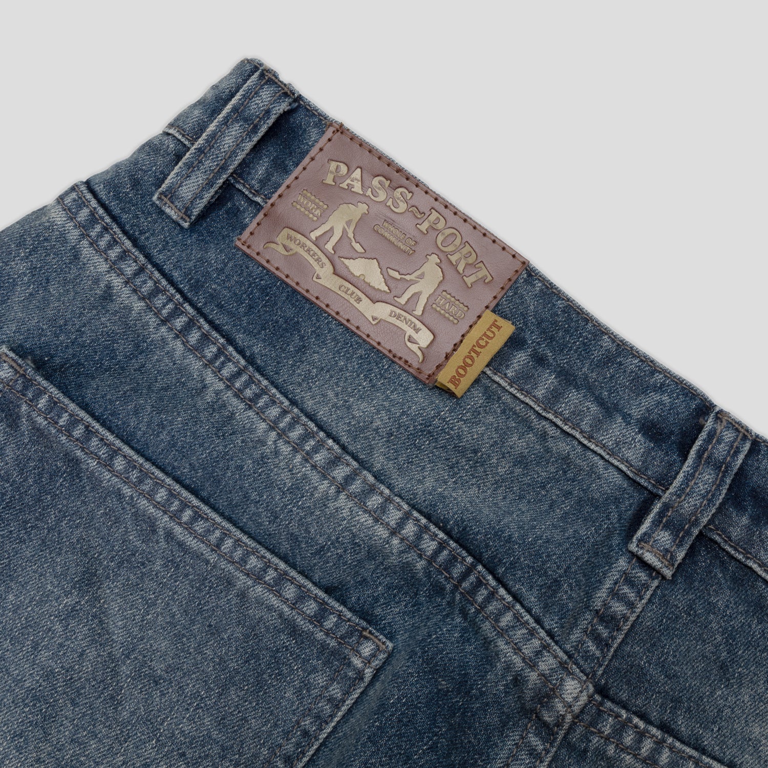 Pass~Port Workers Club Bootcut Jean - Faded Wash Indigo - Image 8