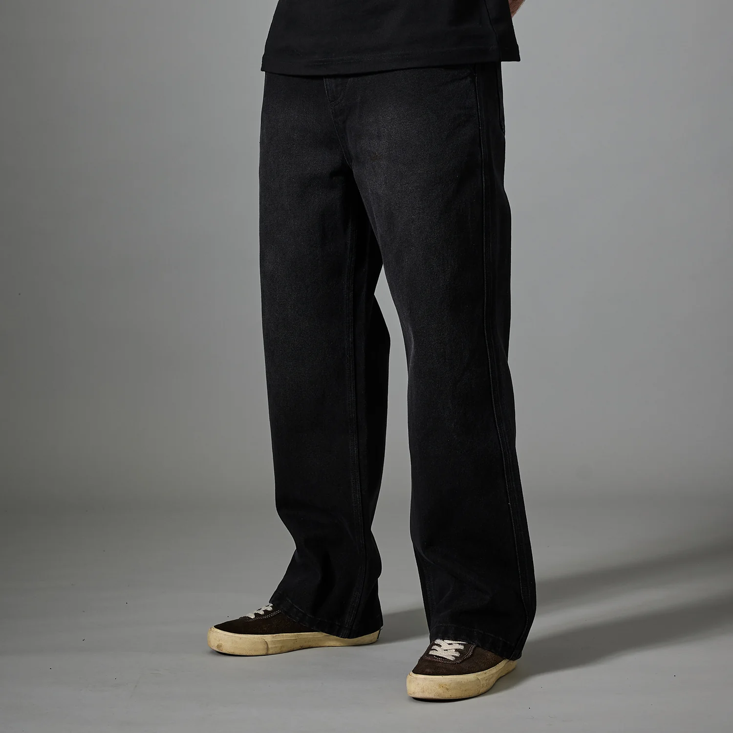 Pass~Port Workers Club Bootcut Jean - Washed Black - Image 3