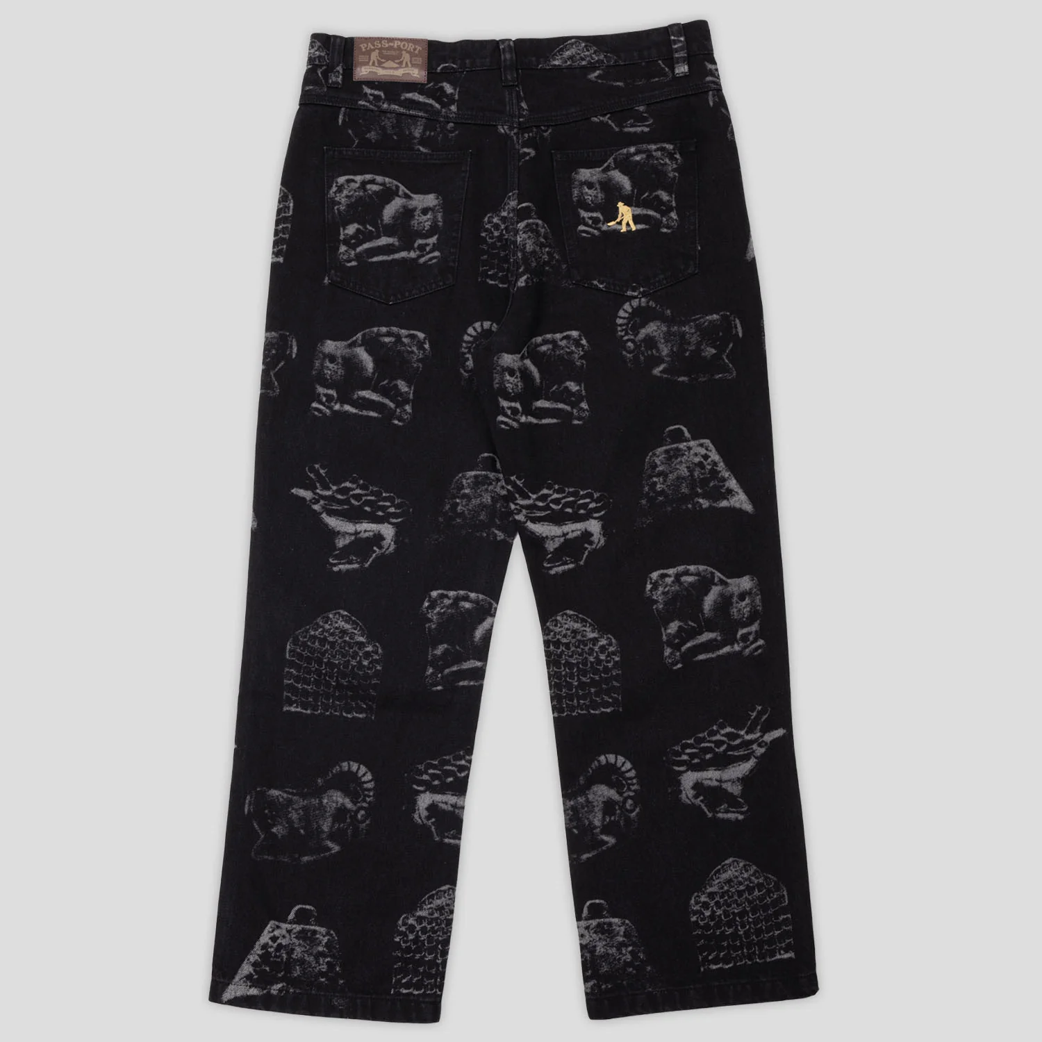 Pass~Port Workers Club Denim Jean - Laser Etched Bronzed Age Black - Image 6