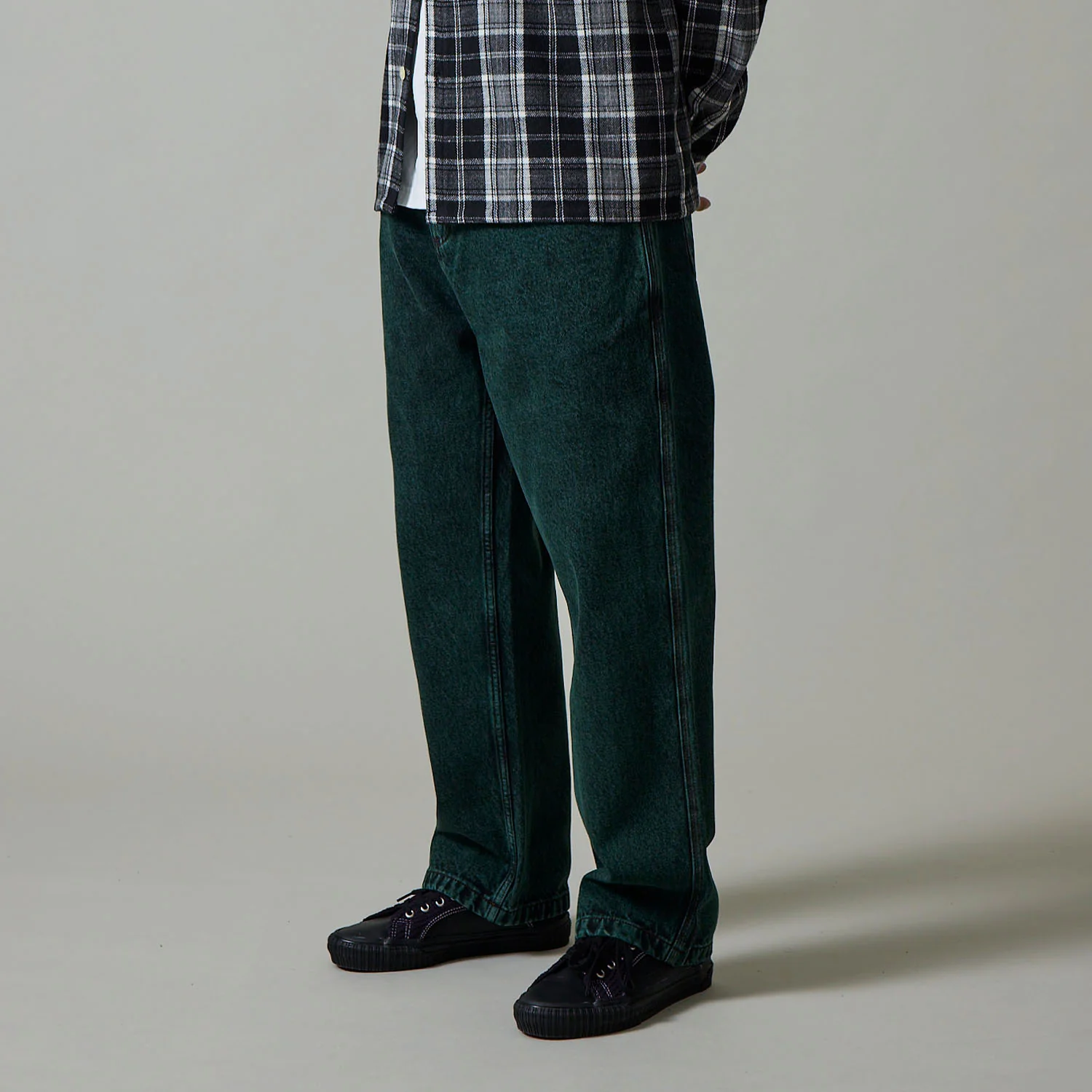 Pass~Port Workers Club Denim Jean - Dark Green Over-Dye - Image 2