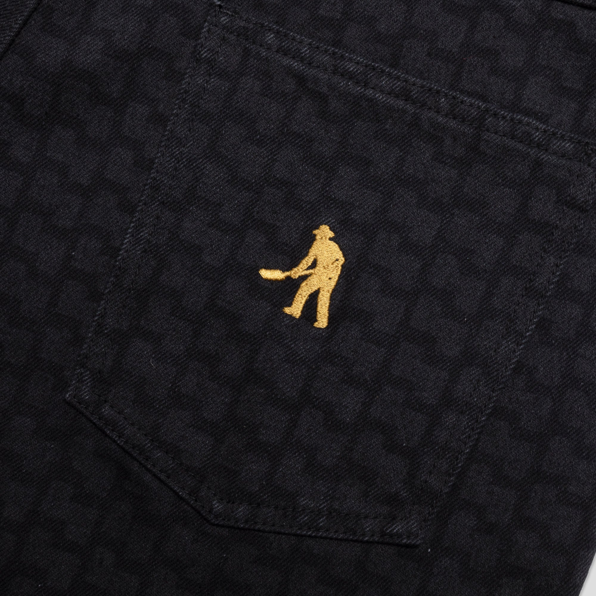 Pass~Port Workers Club Denim Jean - Drain Laser Etched Black - Image 6