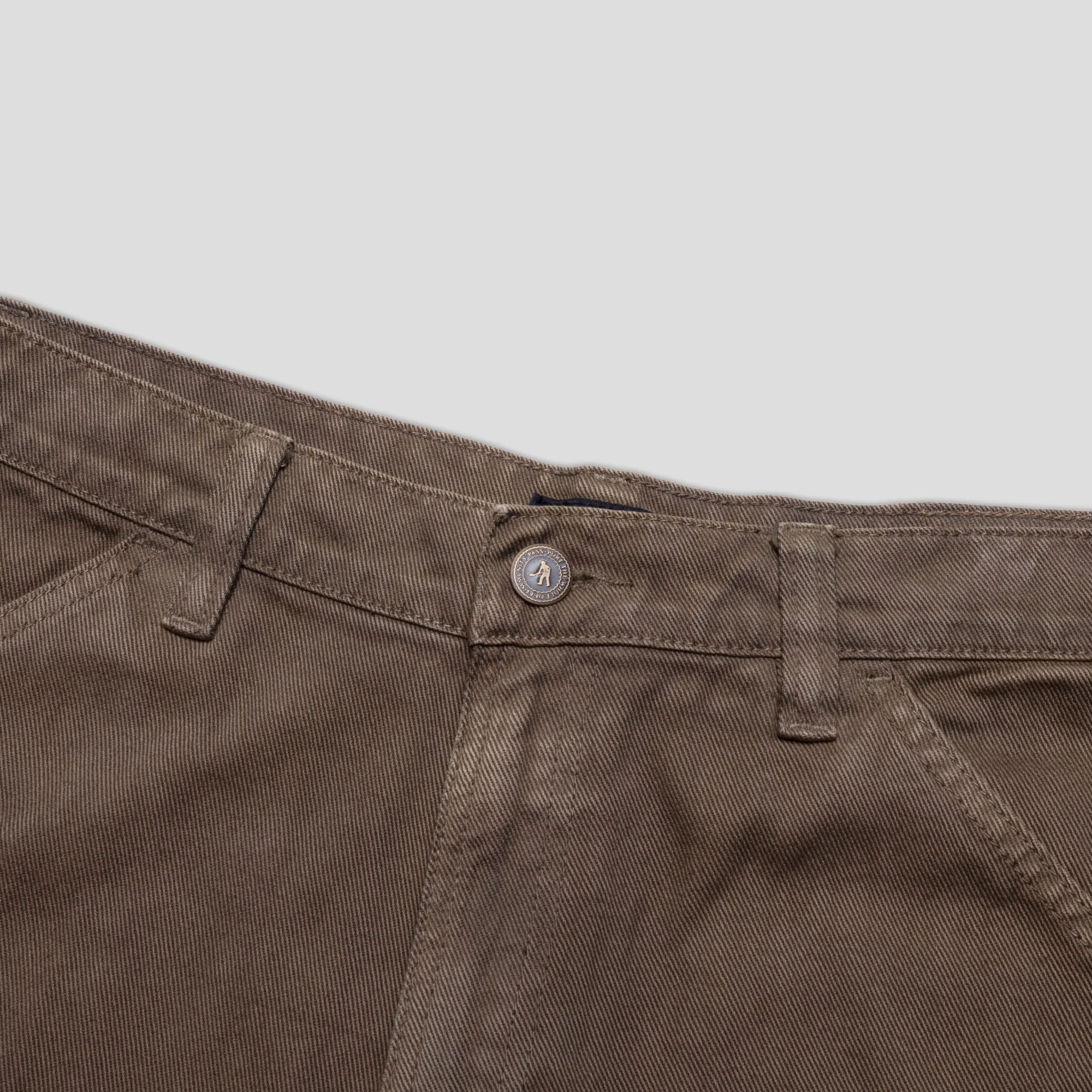 Pass~Port Workers Club Denim Jean - Washed Brown - Image 8