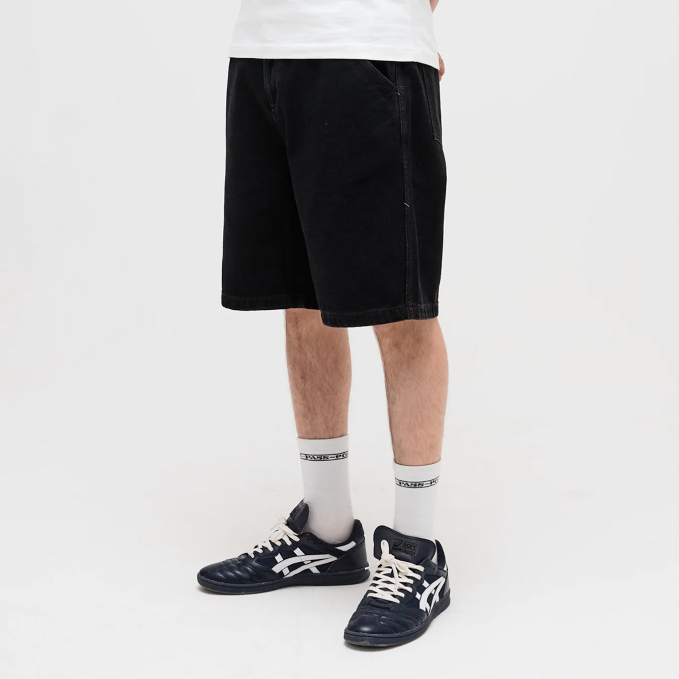 Pass~Port Workers Club Denim Short - Black - Image 4