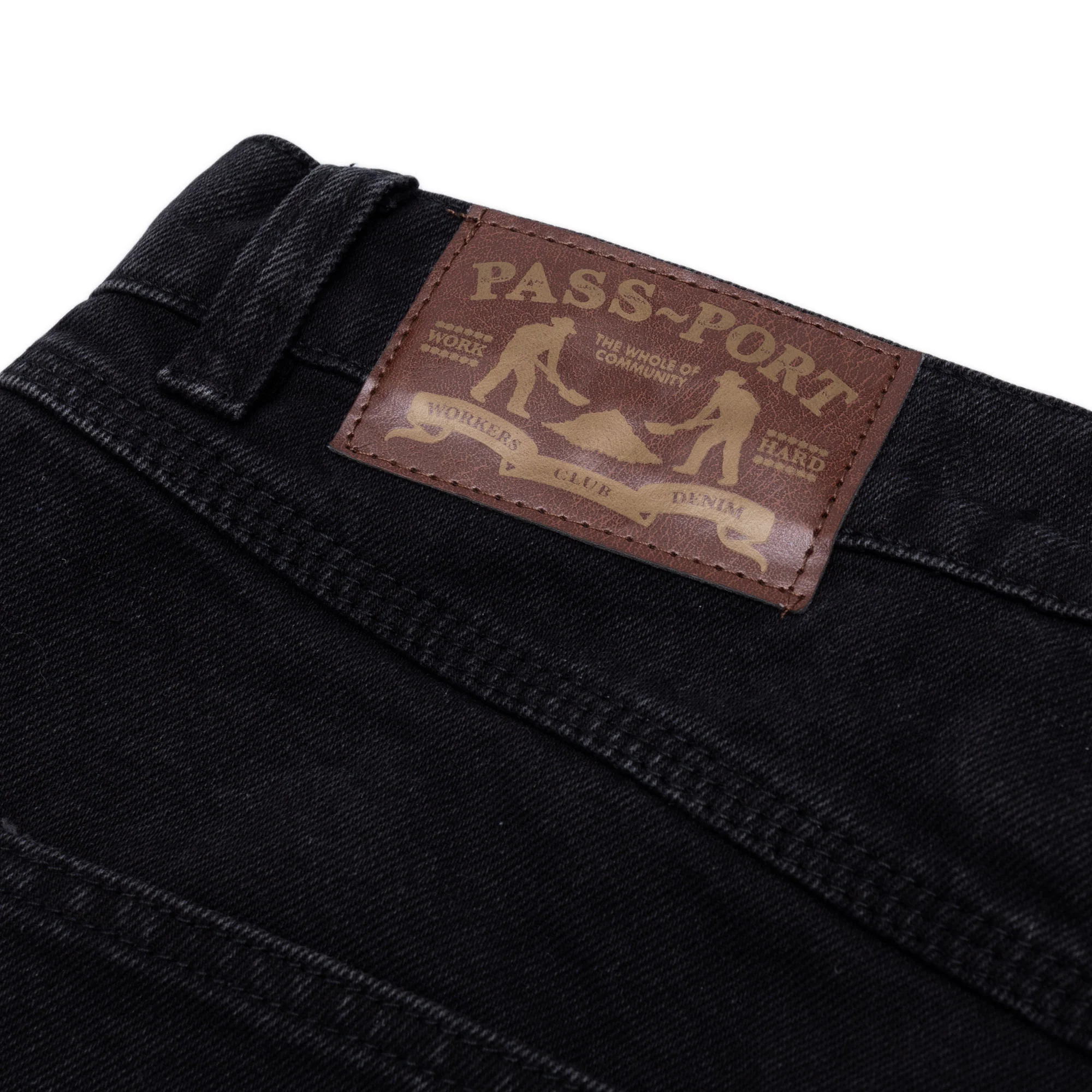 Pass~Port Workers Club Denim Short - Black - Image 6
