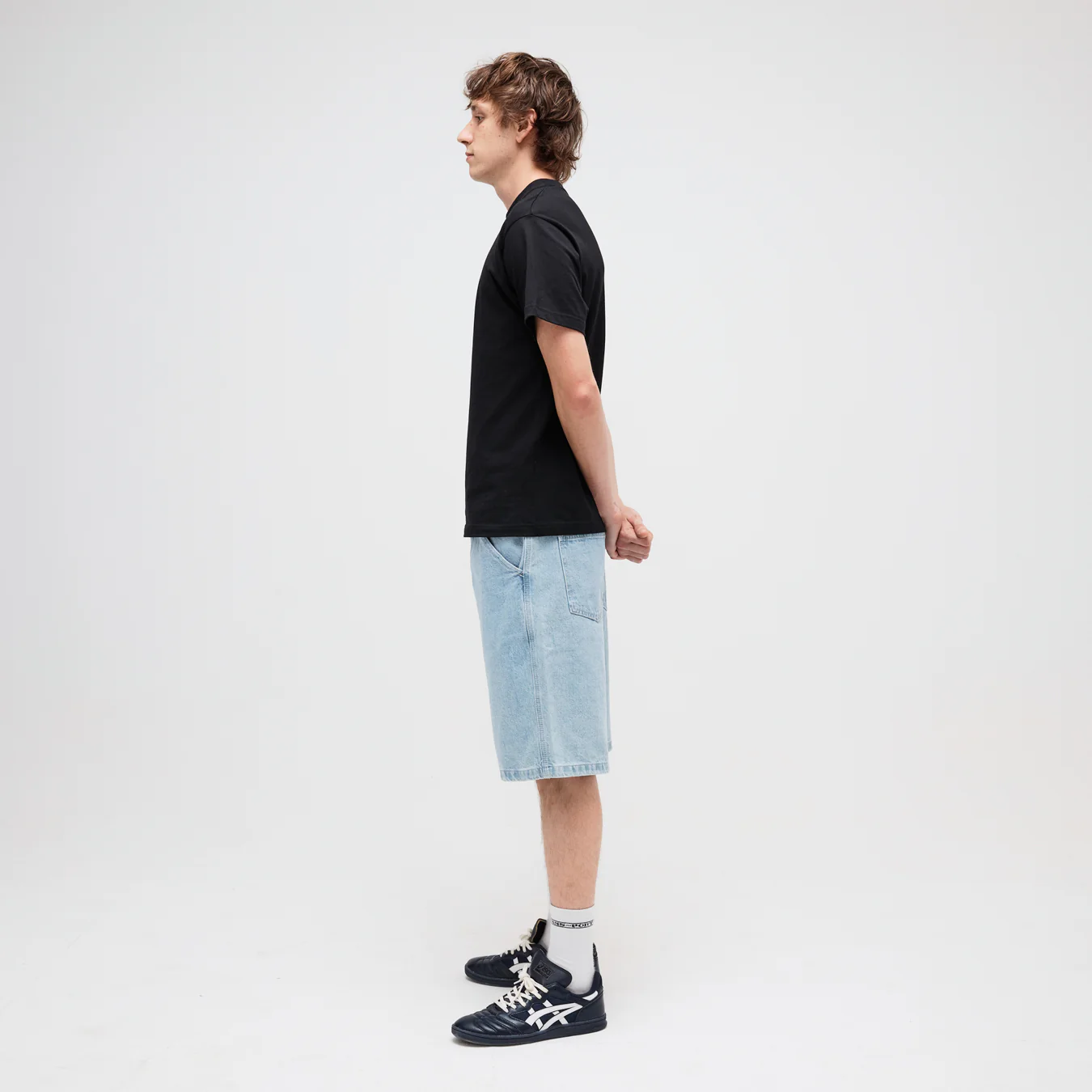 Pass~Port Workers Club Denim Short - Washed Light Indigo - Image 3