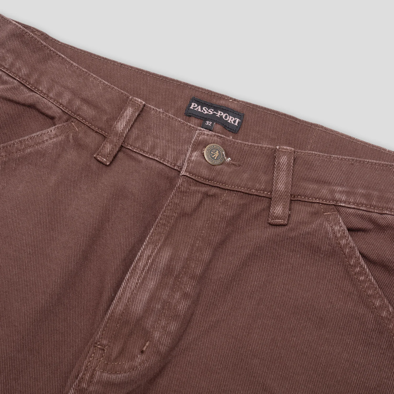 Pass~Port Workers Club Jean Pant - Bottle Brown - Image 9