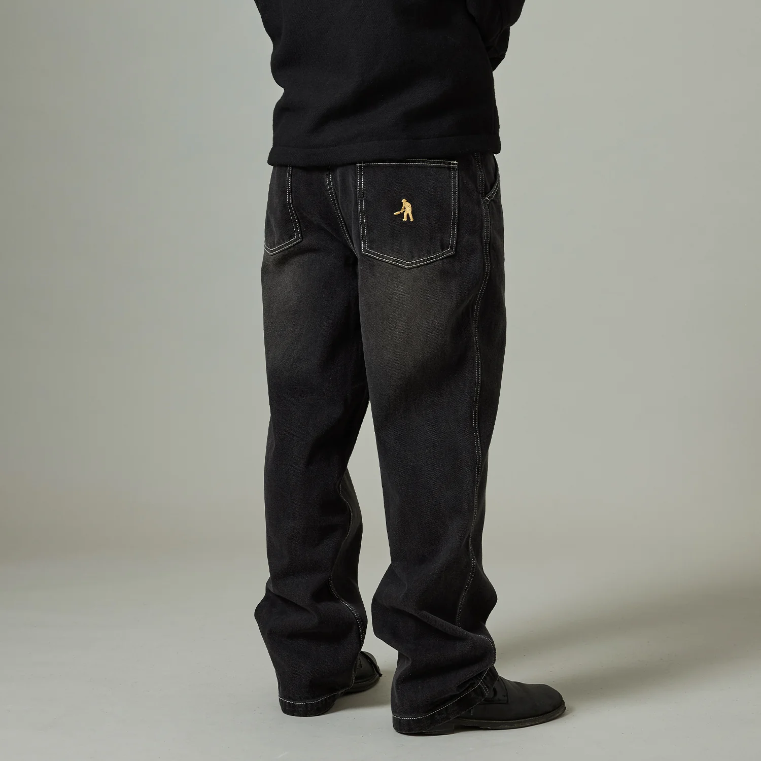 Pass~Port Workers Club Jean Pant - Faded Washed Black - Image 3
