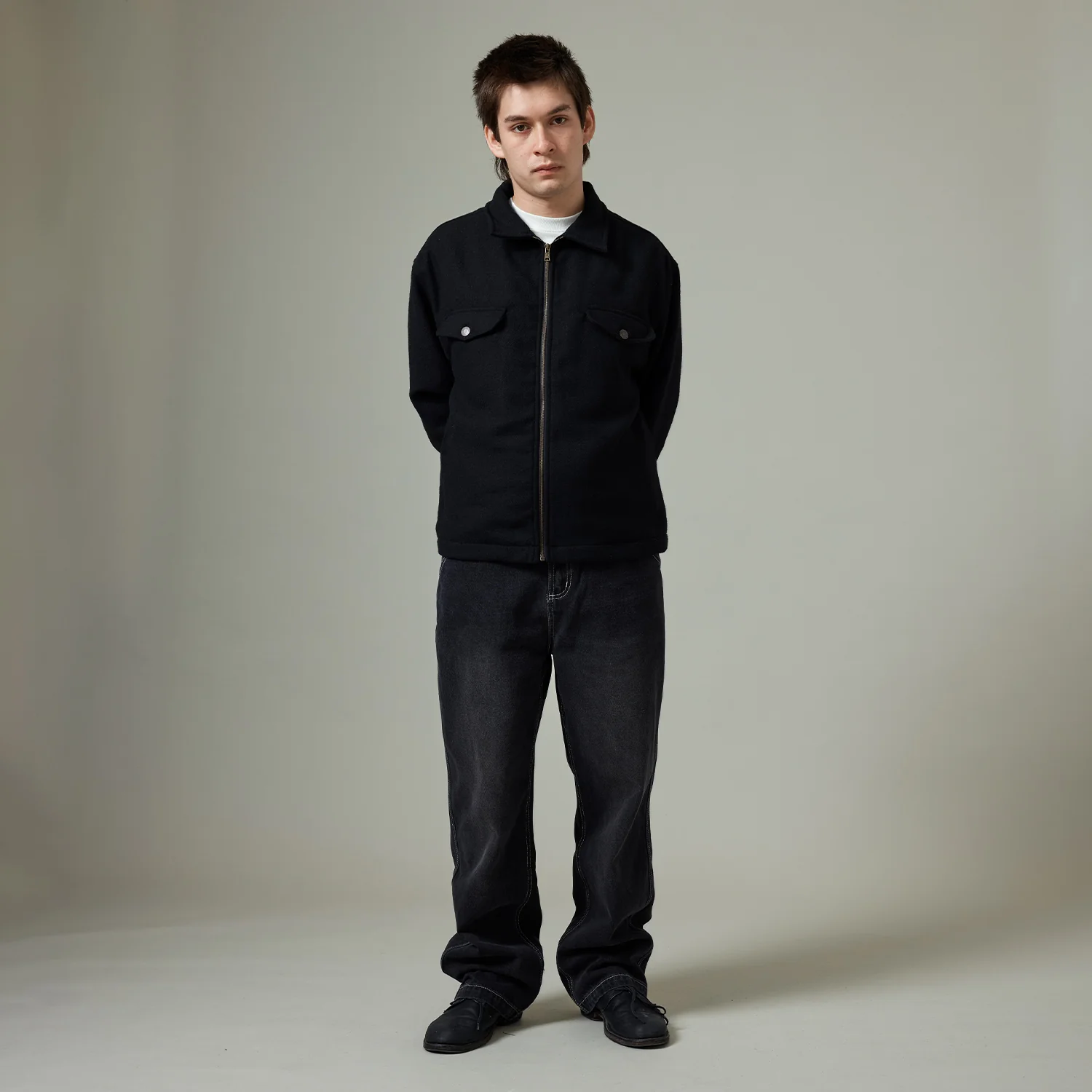 Pass~Port Workers Club Jean Pant - Faded Washed Black - Image 4