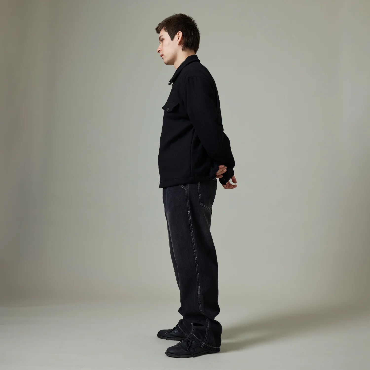 Pass~Port Workers Club Jean Pant - Faded Washed Black - Image 5
