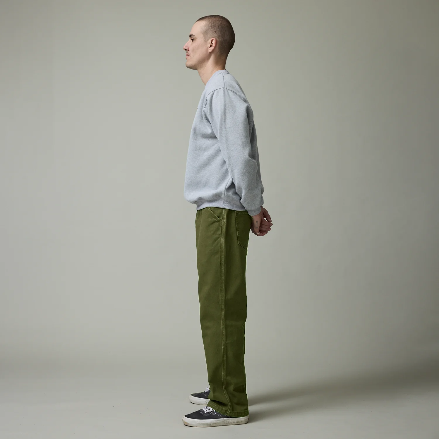 Pass~Port Workers Club Jean Pant - Olive - Image 6