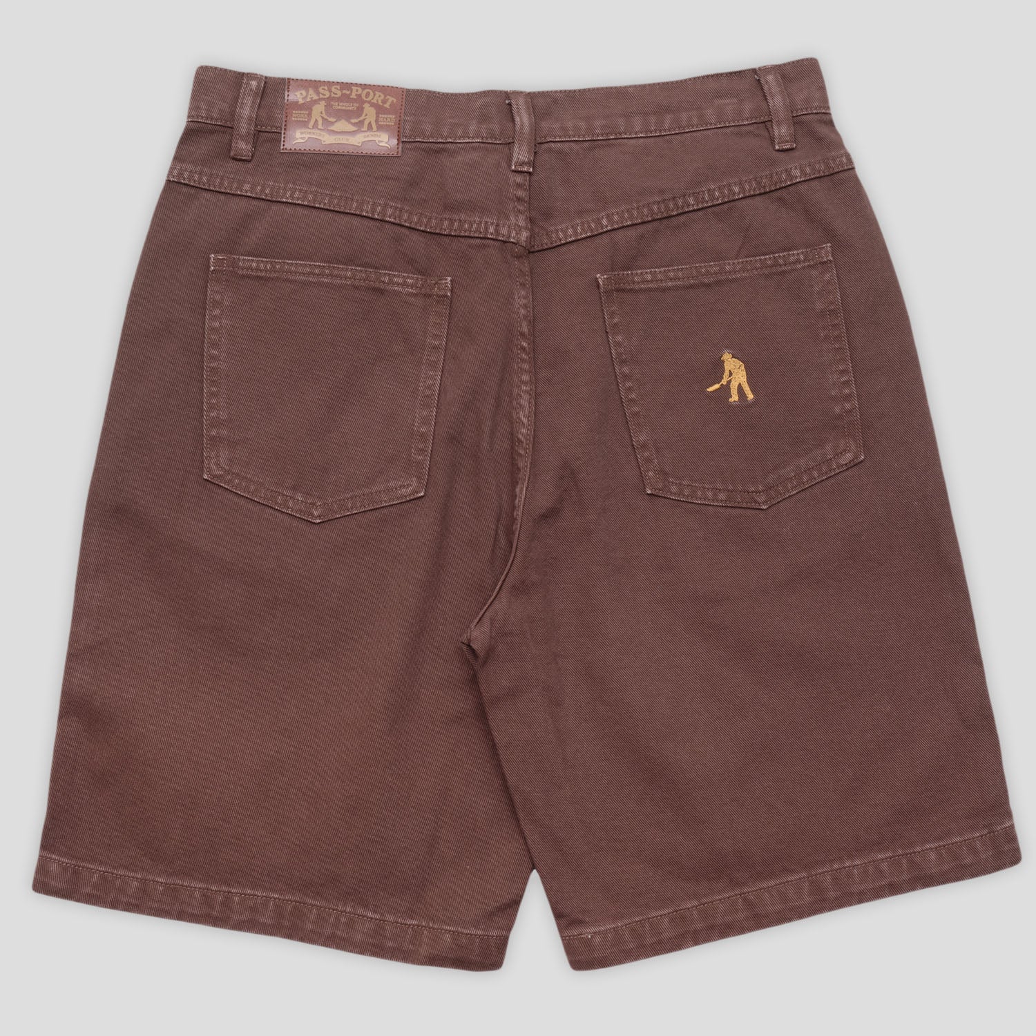 Pass~Port Workers Club Jean Short - Bottle Brown - Image 6