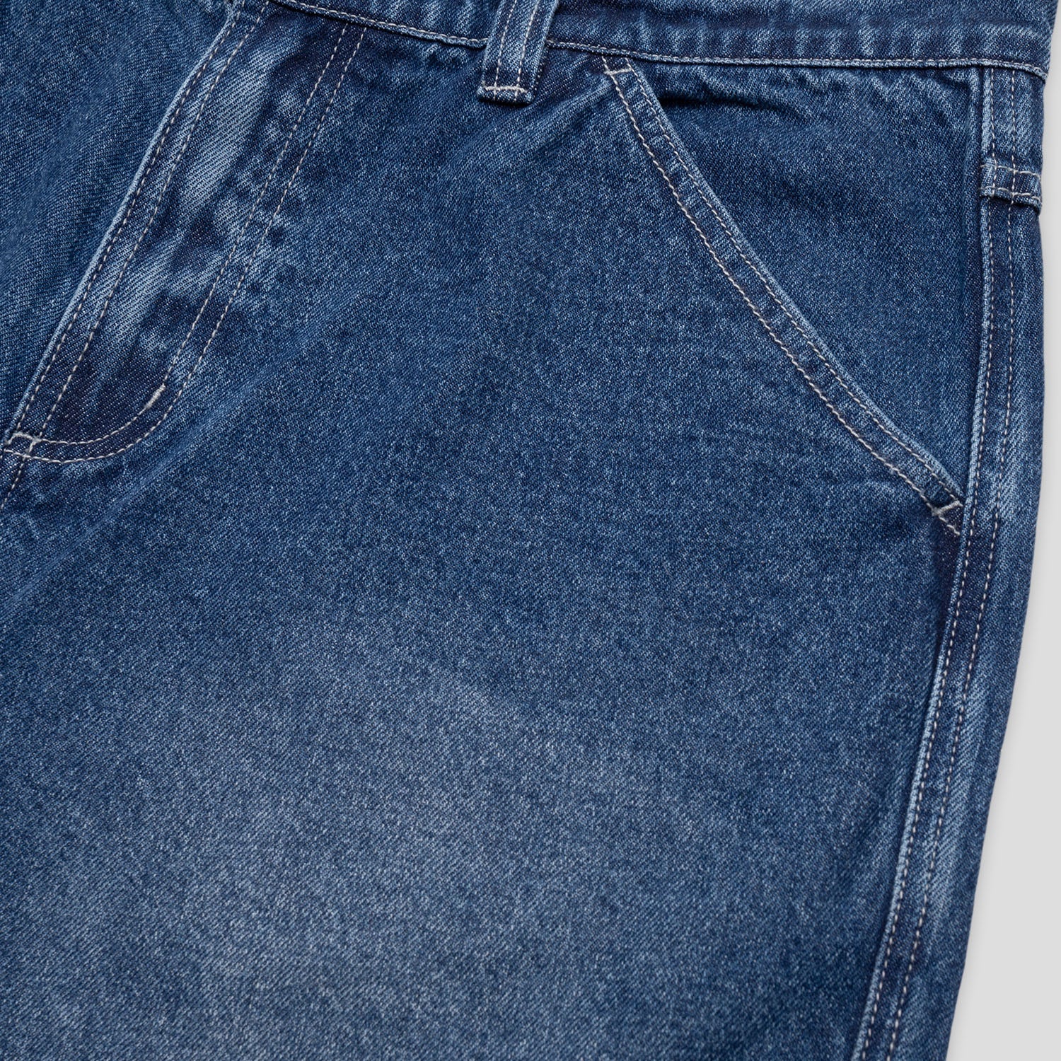 Pass~Port Workers Club Jean Short - Faded Washed Dark Indigo - Image 9