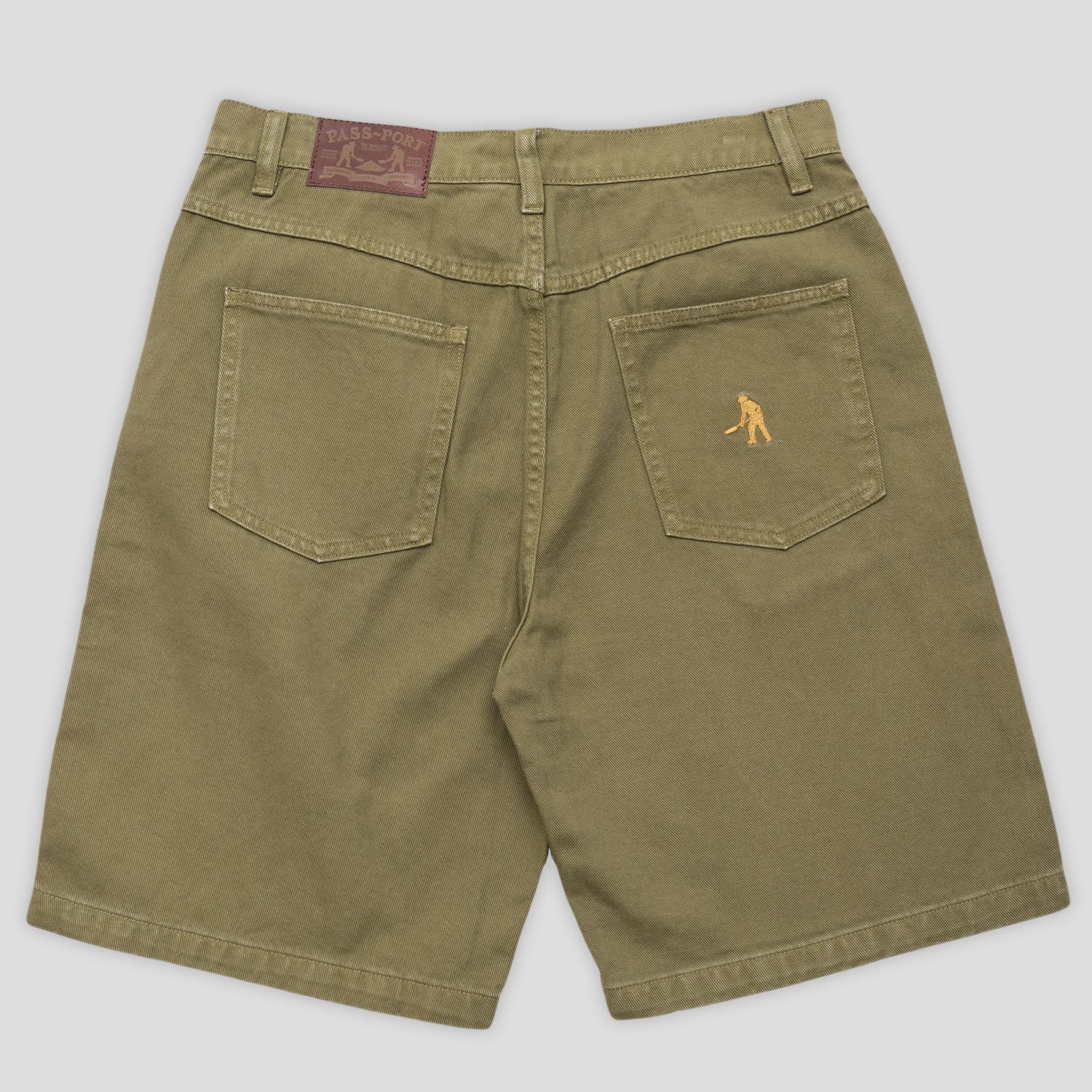 Pass~Port Workers Club Jean Short - Olive - Image 6