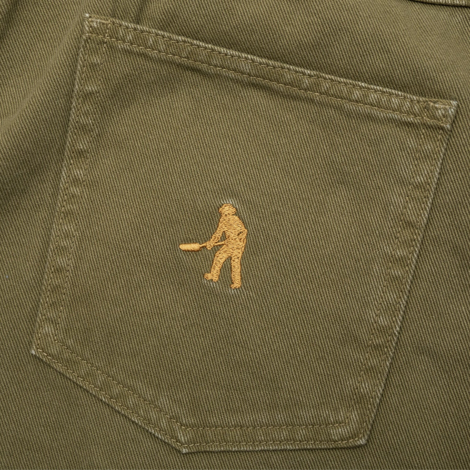 Pass~Port Workers Club Jean Short - Olive - Image 7