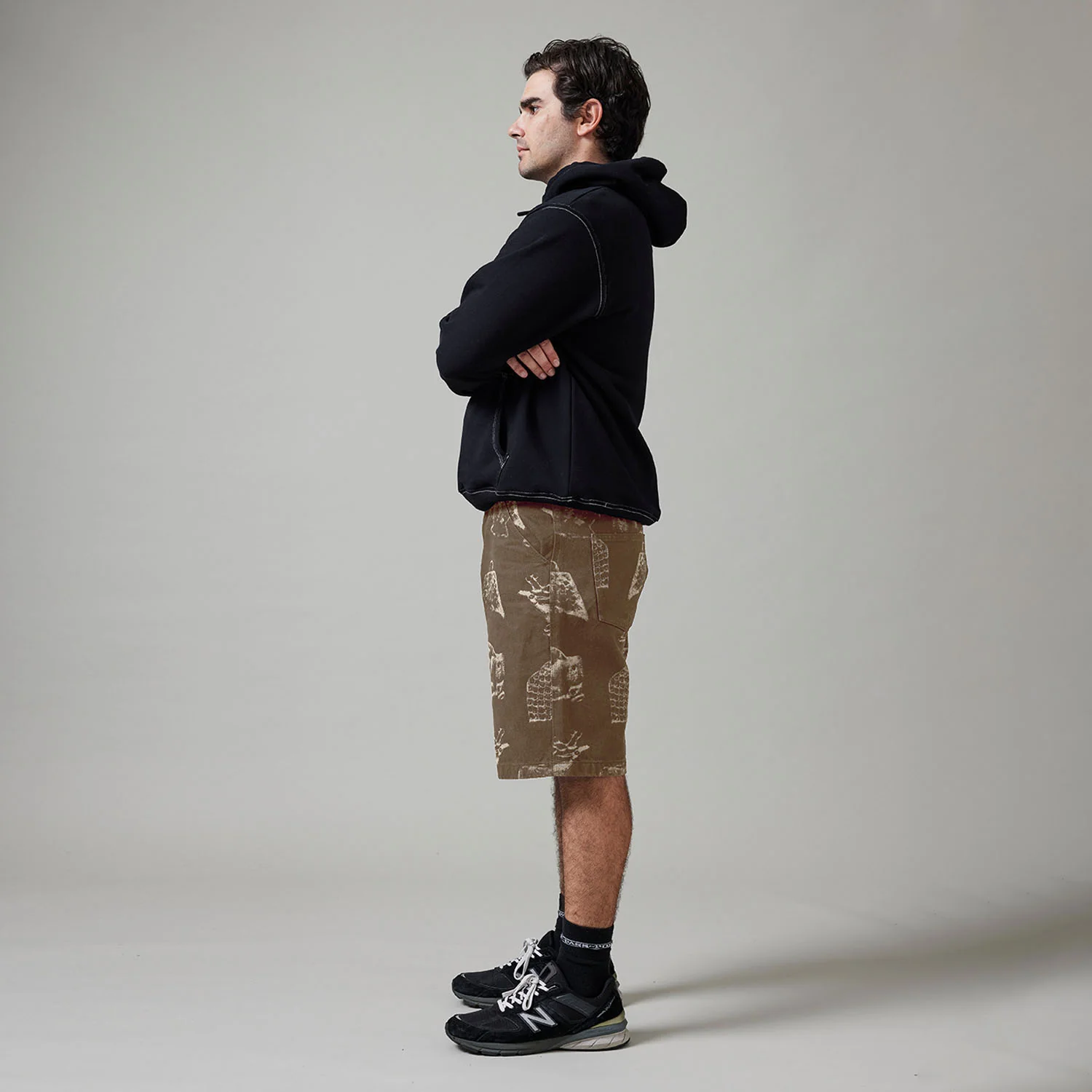 Pass~Port Workers Club Denim Short - Laser Etched Trinkets Over-Dye Brown - Image 5