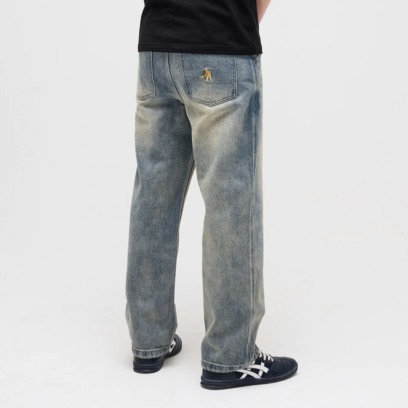 Pass~Port Workers Club Straight Leg Jean - Faded Wash Grey - Image 6