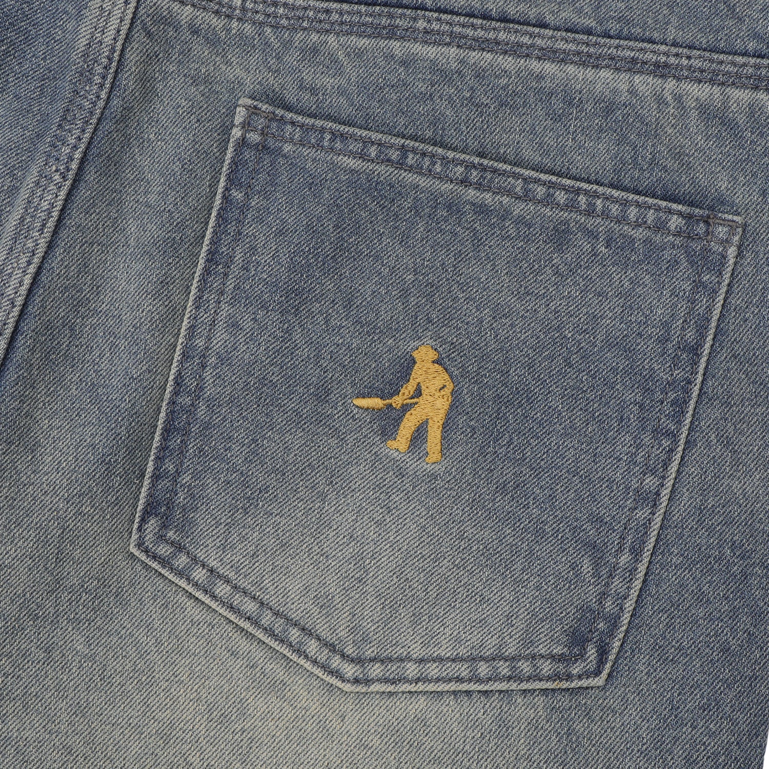Pass~Port Workers Club Straight Leg Jean - Faded Wash Grey - Image 8