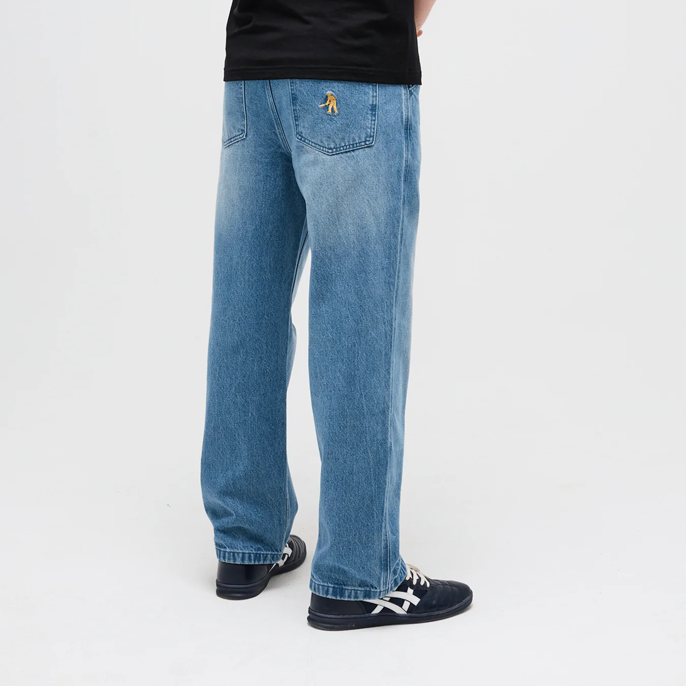 Pass~Port Workers Club Straight Leg Jean - Faded Wash Indigo - Image 5