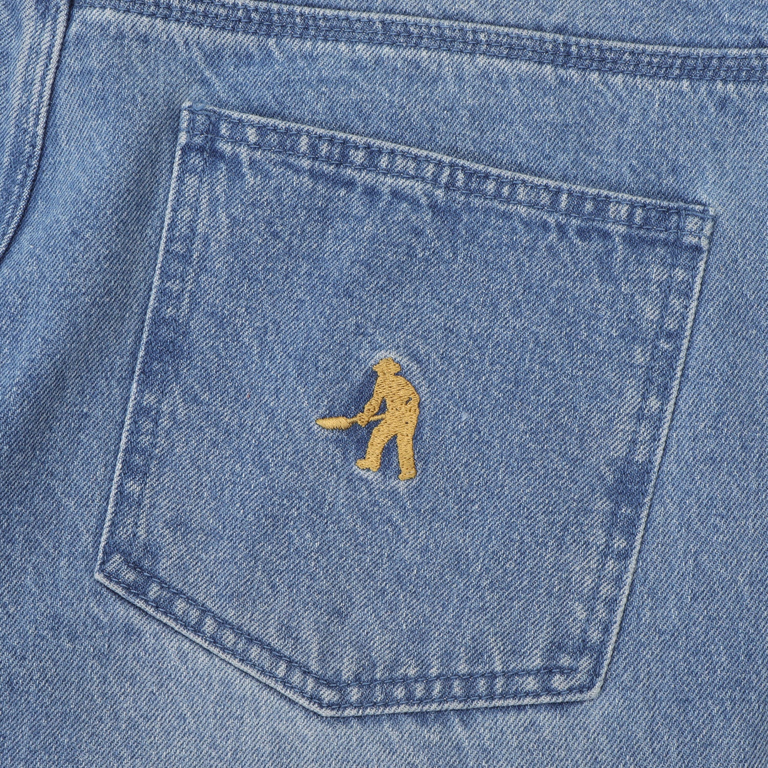 Pass~Port Workers Club Straight Leg Jean - Faded Wash Indigo - Image 7