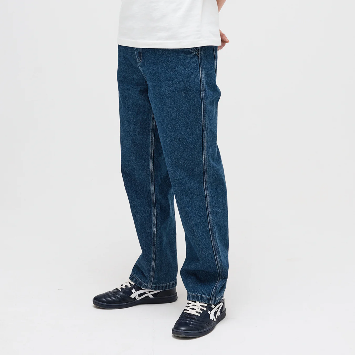 Pass~Port Workers Club Straight Leg Jean - Washed Dark Indigo - Image 4