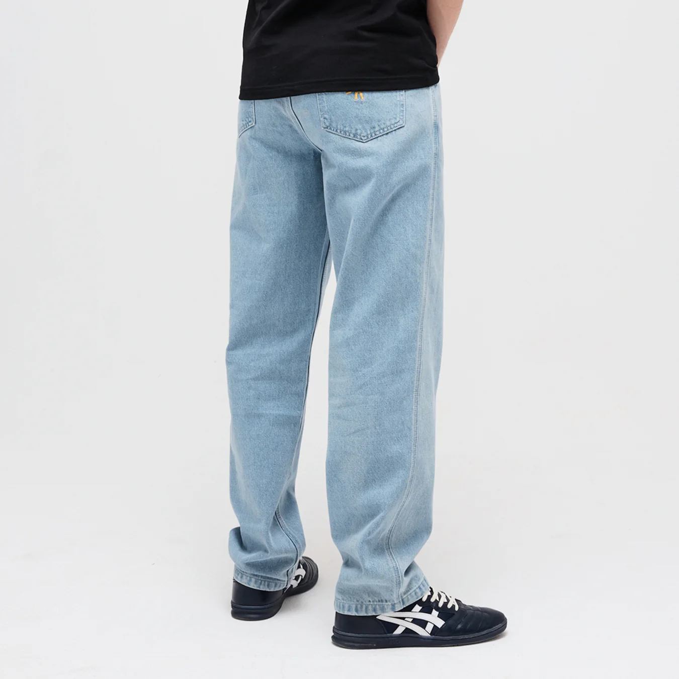 Pass~Port Workers Club Straight Leg Jean - Washed Light Indigo - Image 5