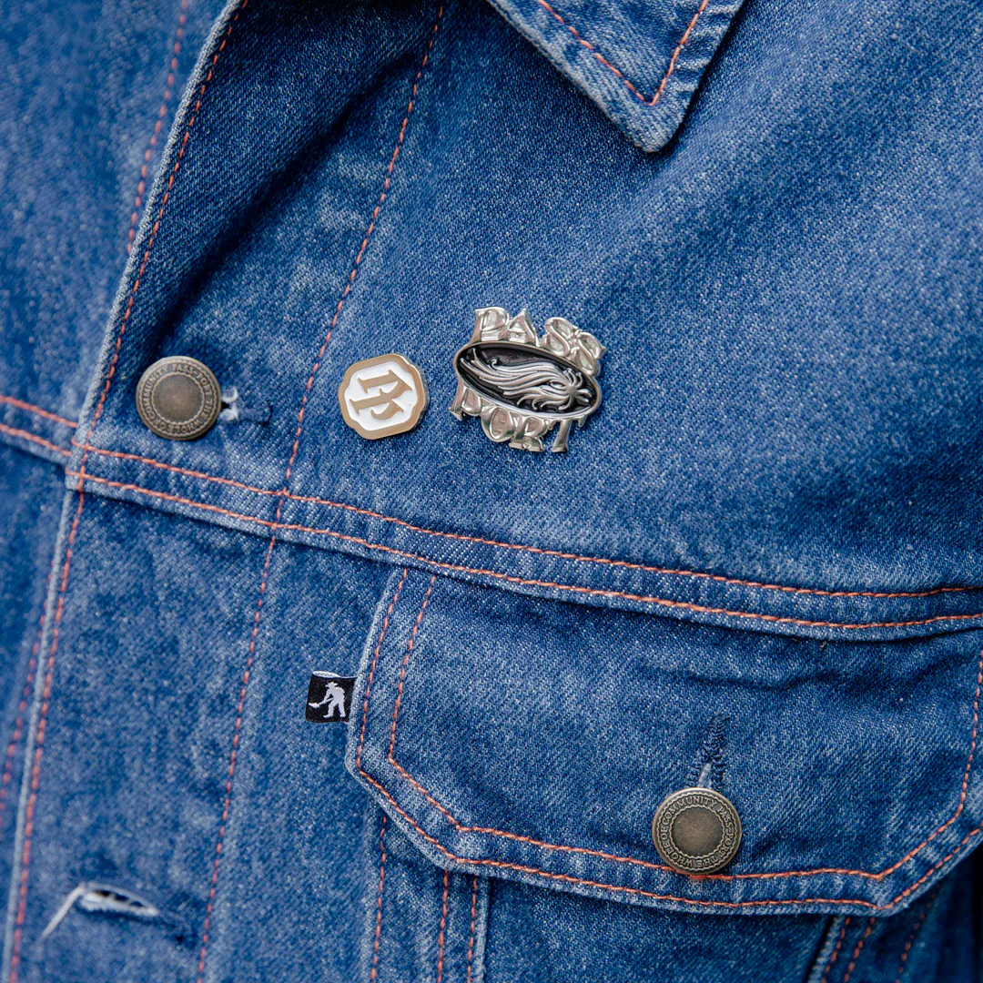 Pass~Port Workers Club Trucker Jacket - Washed Dark Indigo - Image 3