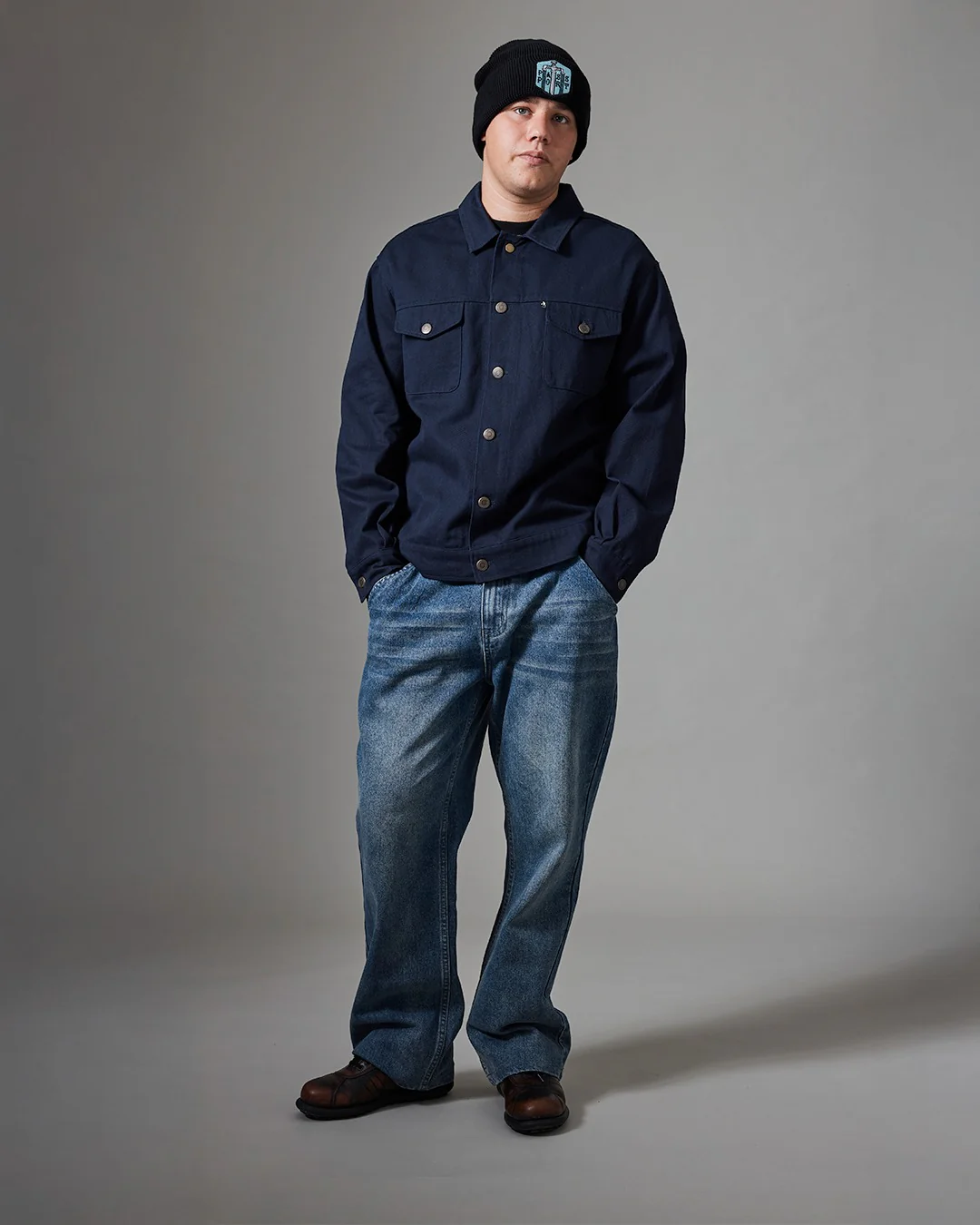 Pass~Port Workers Overshirt - Navy - Image 3