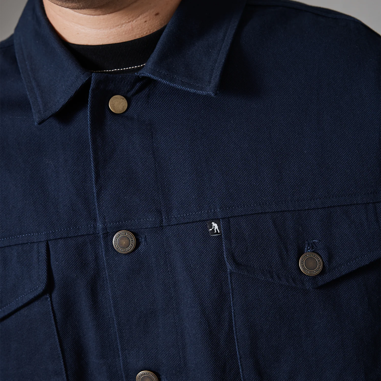 Pass~Port Workers Overshirt - Navy - Image 4