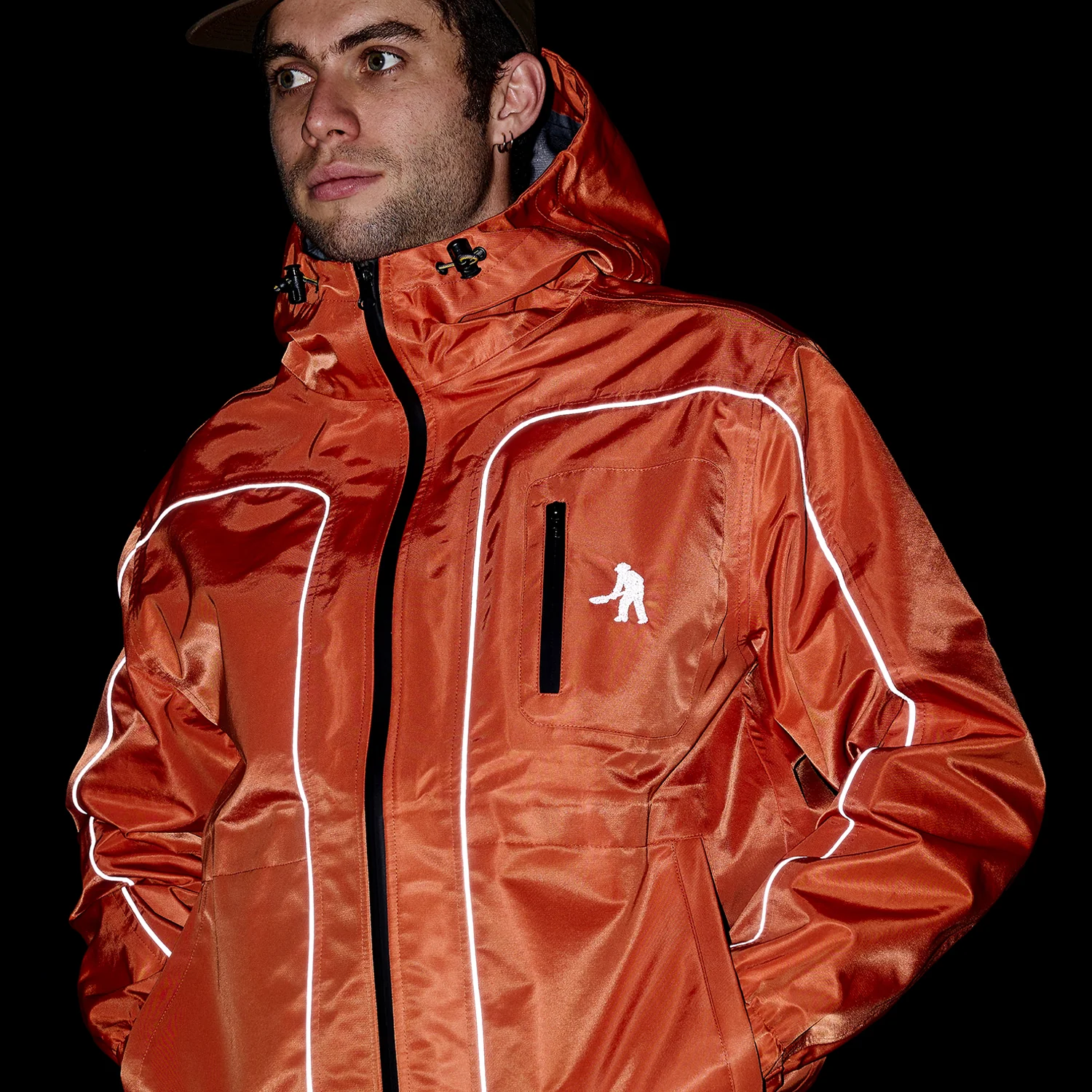 Pass~Port Workers Rain Jacket - Peach - Image 7