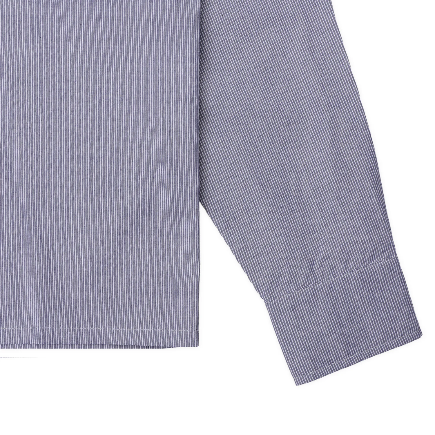 Pass~Port Workers Stripe Long Sleeve Shirt - Indigo - Image 4