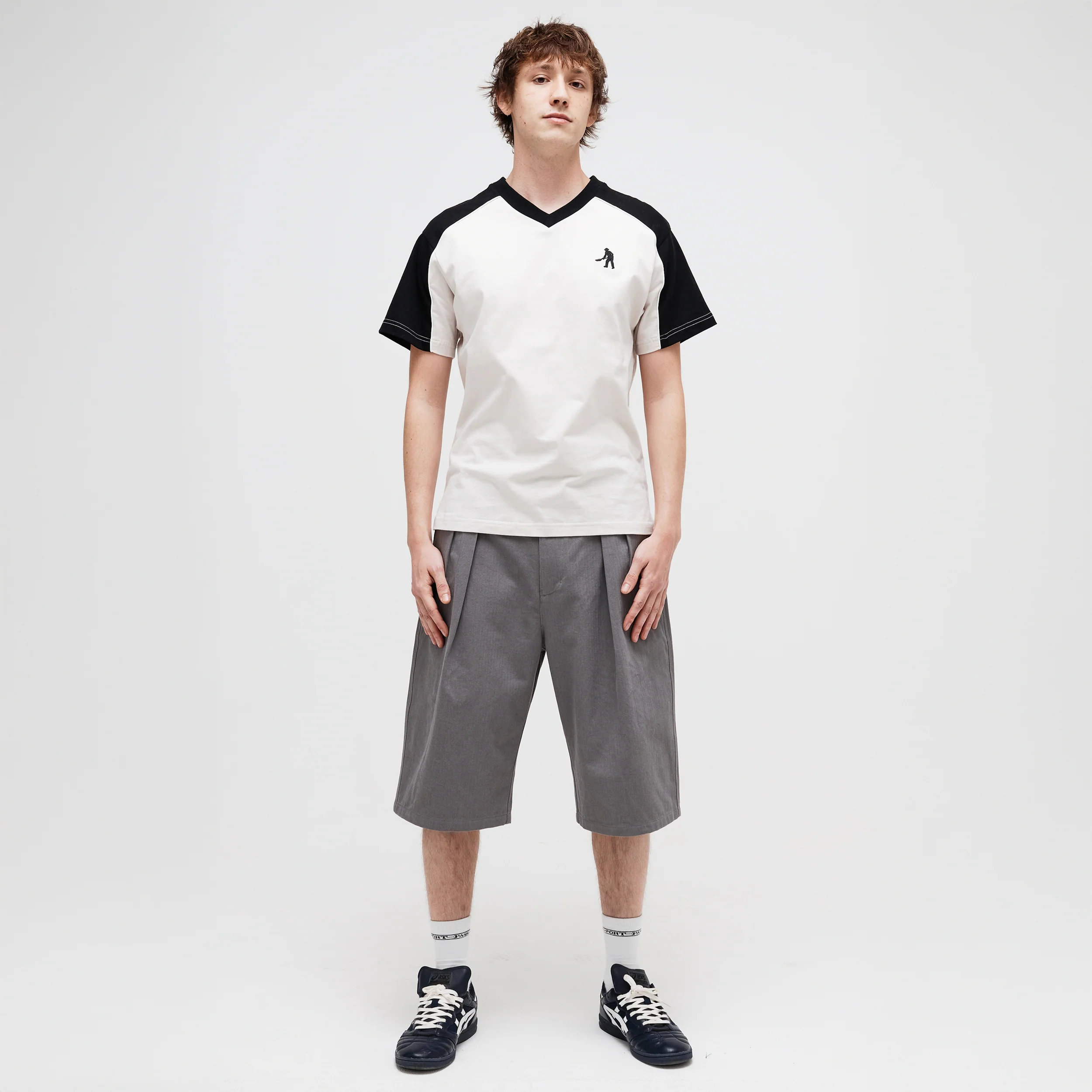 Pass~Port Workers Stripe Organic Jersey - Bone / Black