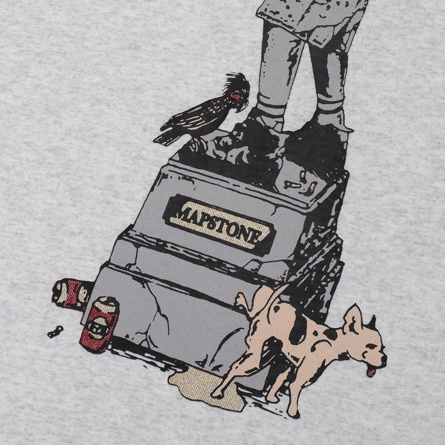 Pass~Port & Anthony "Stone" Mapstone Tee - Ash - Image 7