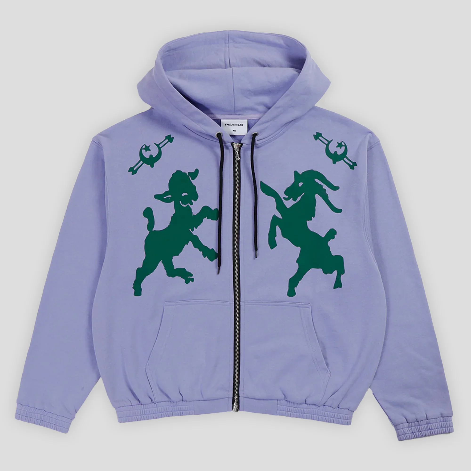 Pearls Skateboards Pagan Zip Hood - Periwinkle