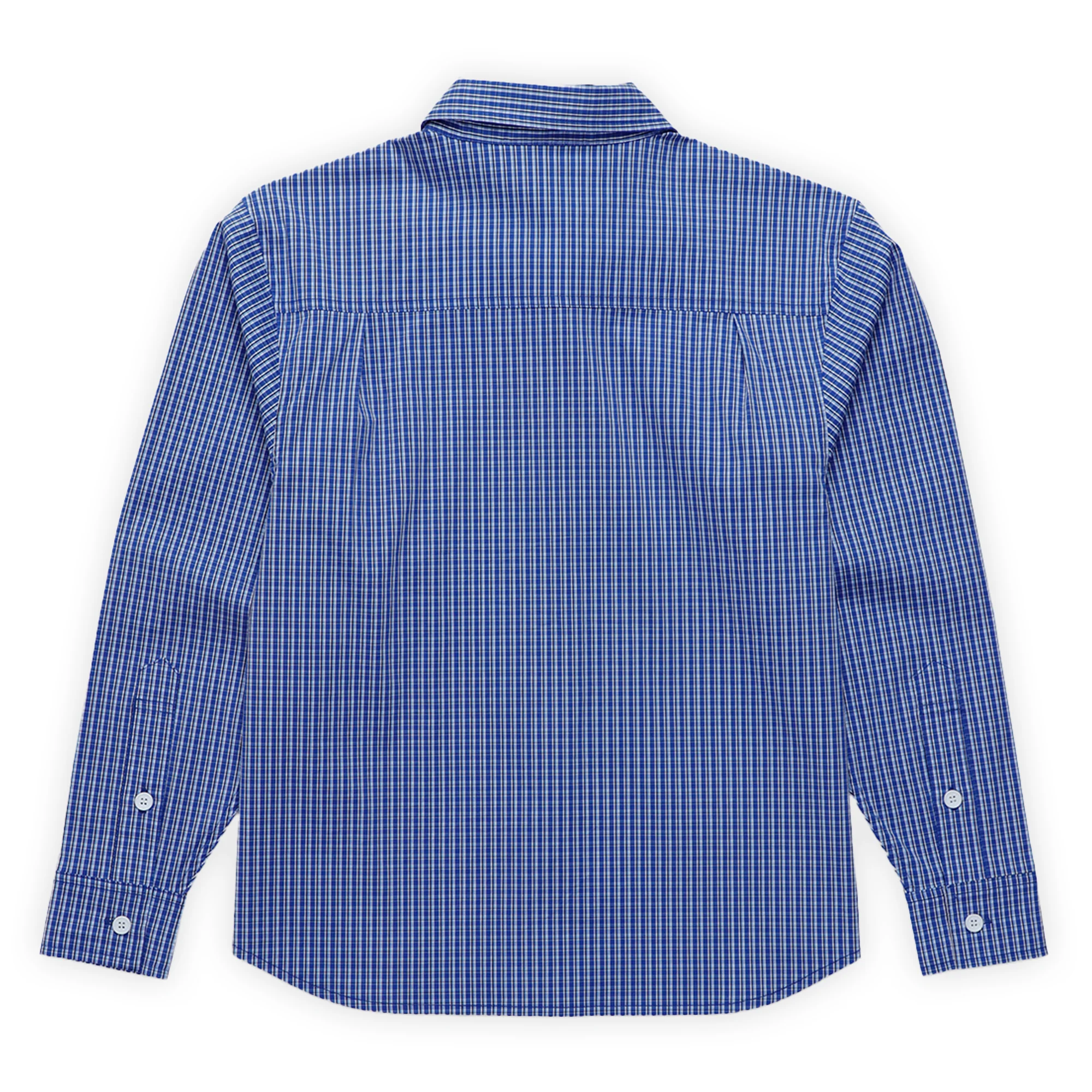 Pearls Skateboards Saddle Shirt - Blue Check - Image 2