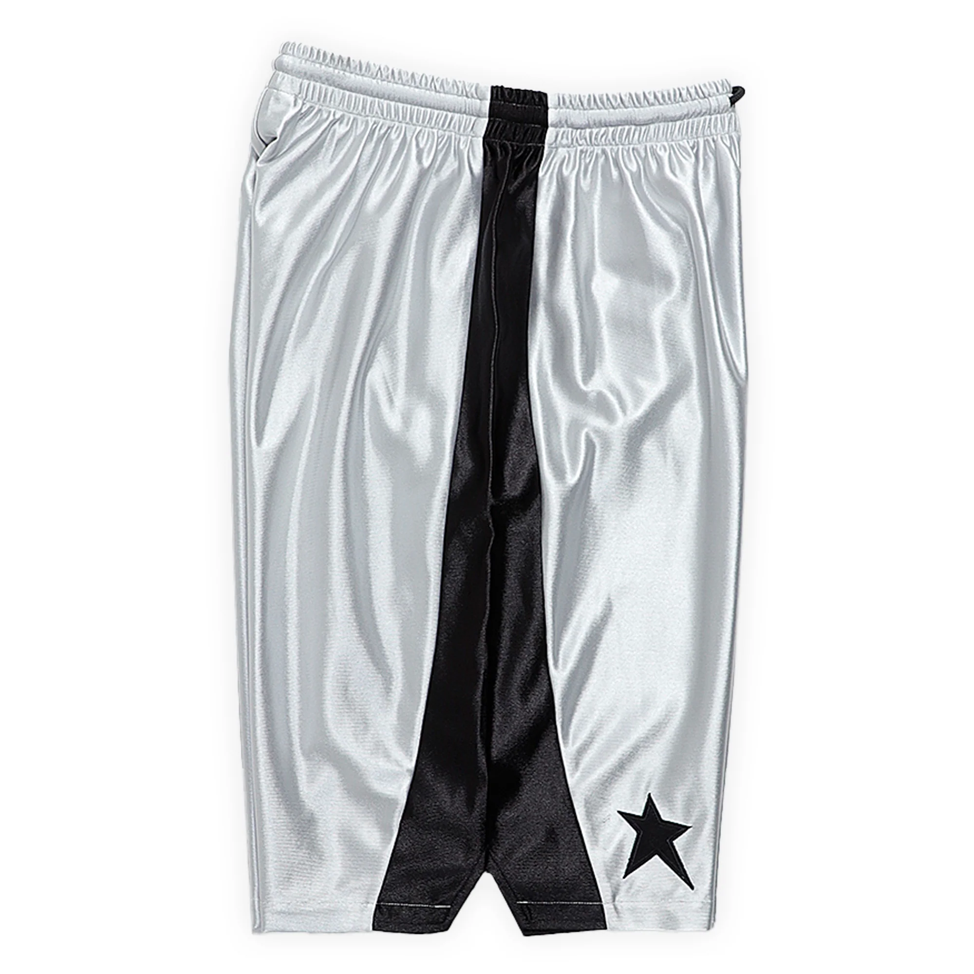 Pearls Skateboards Star Basketball Shorts - Silver - Image 3