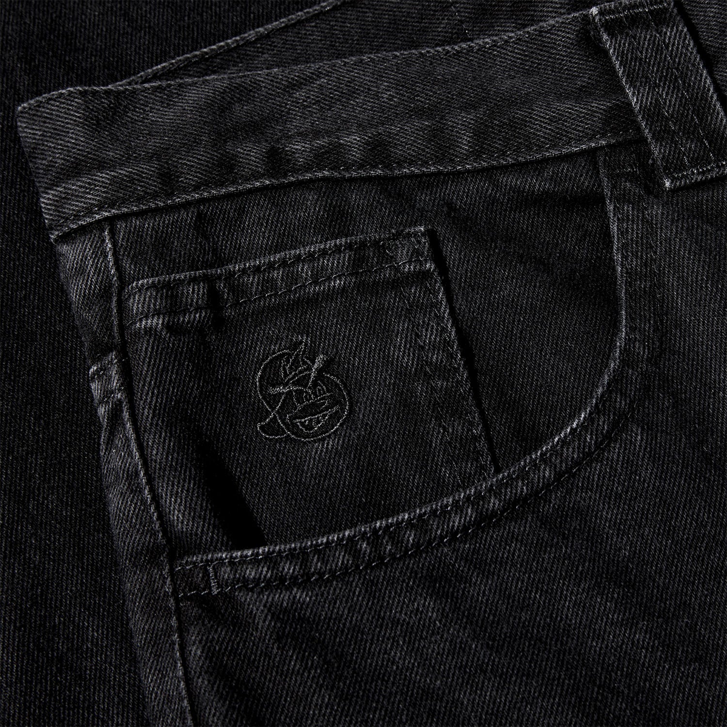 Polar Skate Co. '93!' Denim Pant - Pitch Black - Image 3