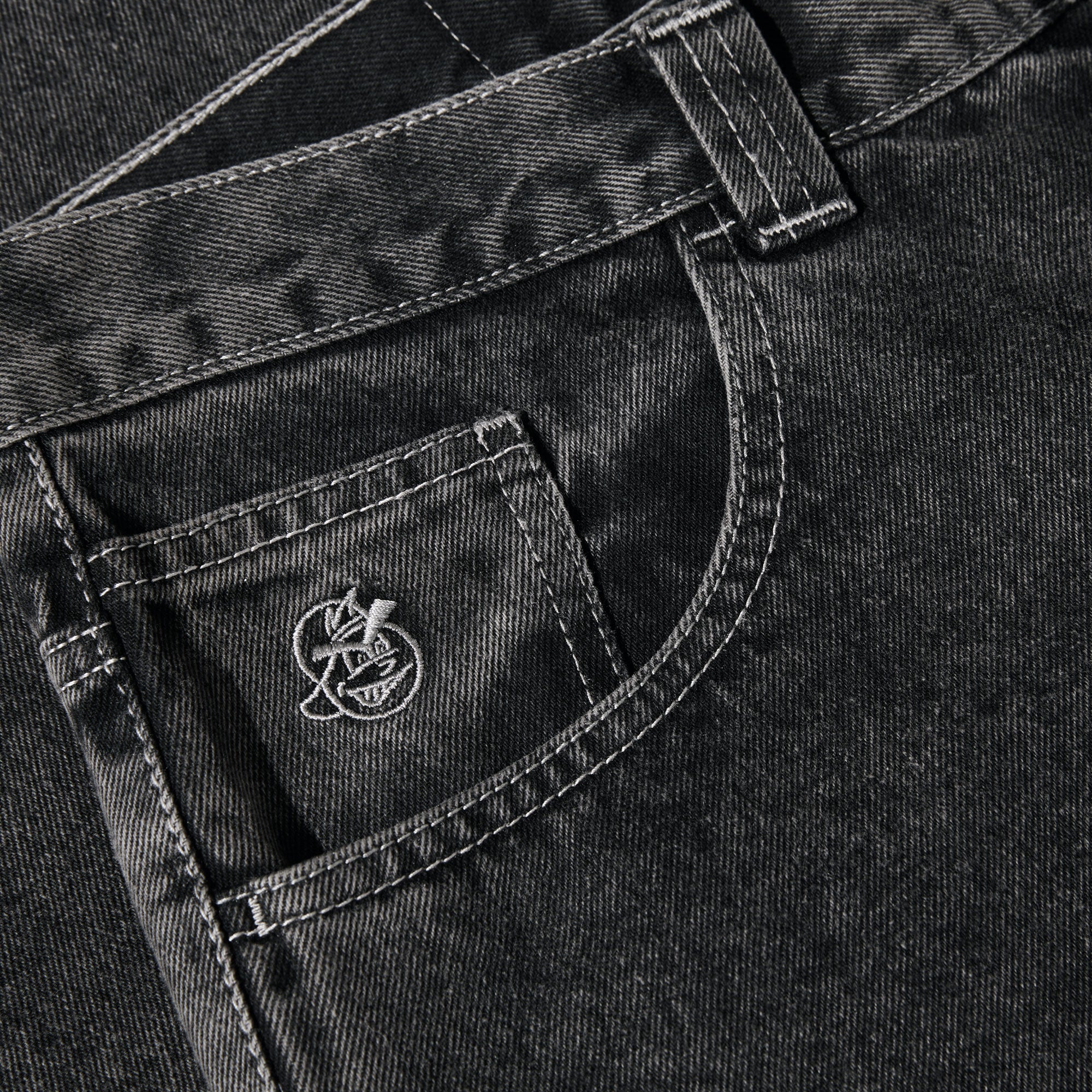 Polar Skate Co. '93!' Denim Pant - Silver Black - Image 2