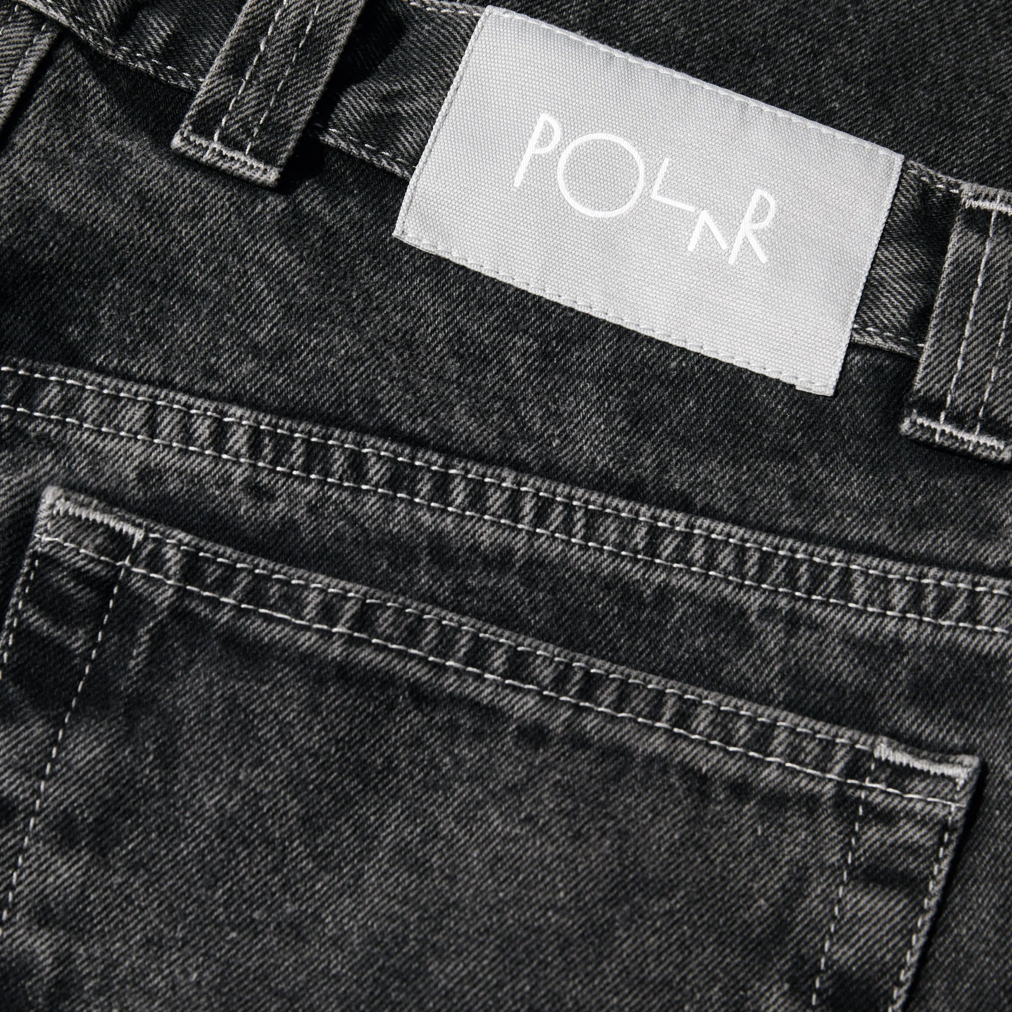 Polar Skate Co. '93!' Denim Pant - Silver Black - Image 4