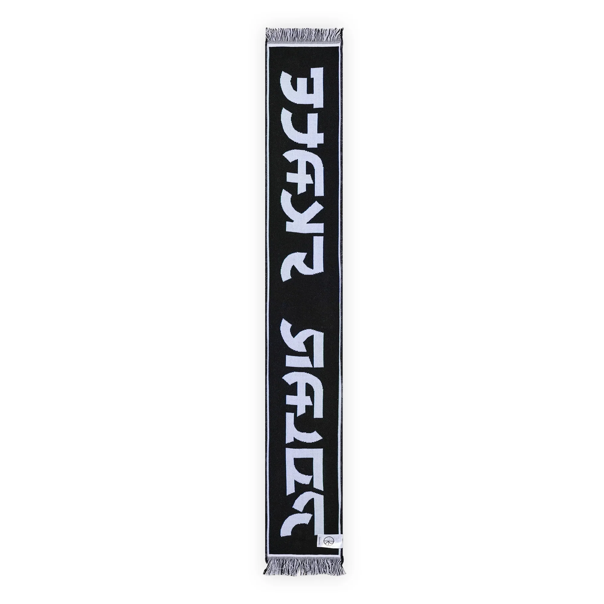 Polar Skate Co. Checkers Football Scarf - Blue / Green - Image 3