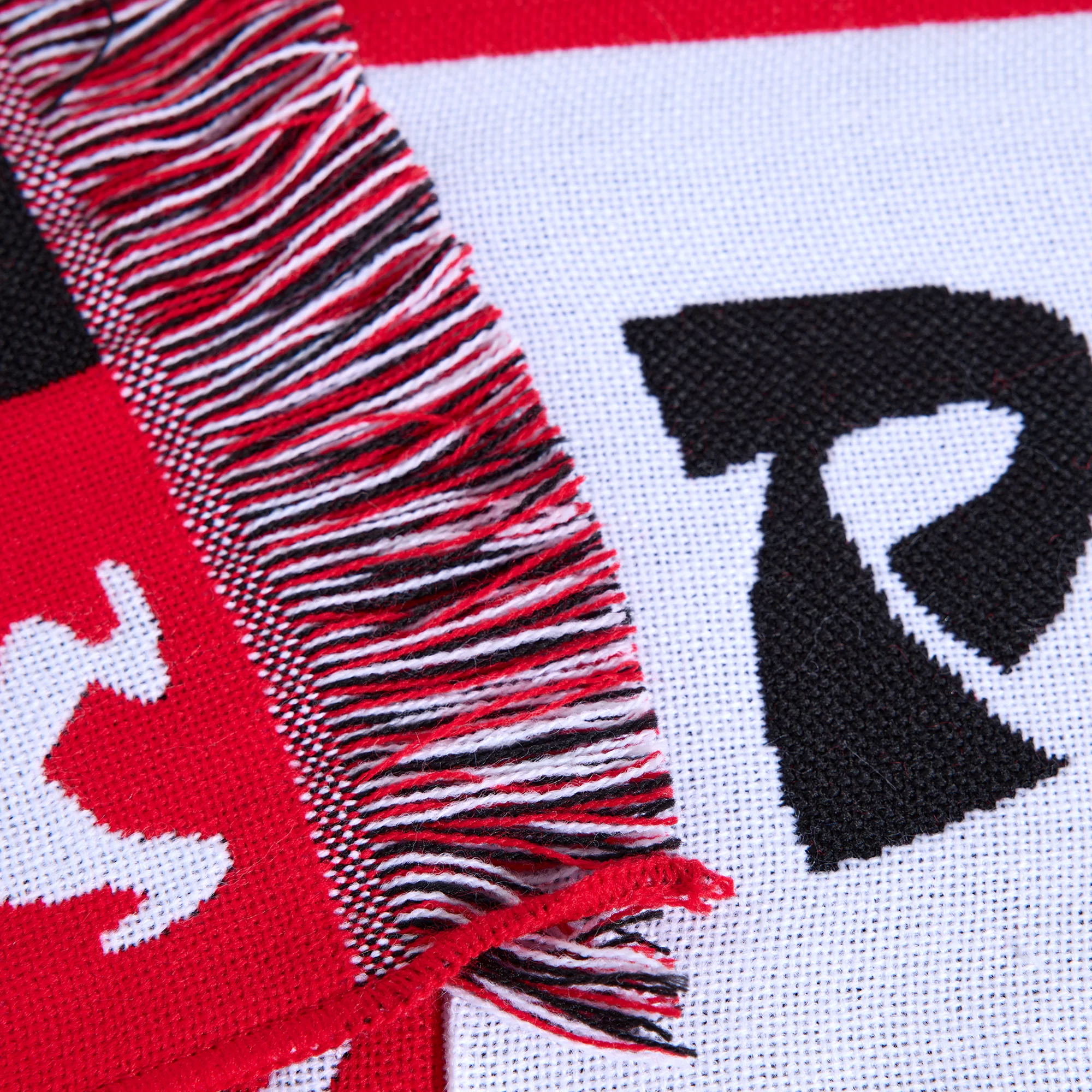 Polar Skate Co. Checkers Football Scarf - Red - Image 4