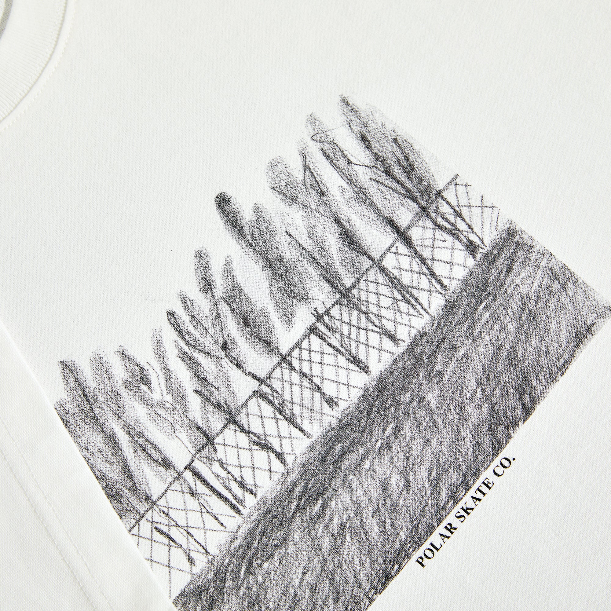 Polar Skate Co. Fence Tee - Cloud White - Image 3