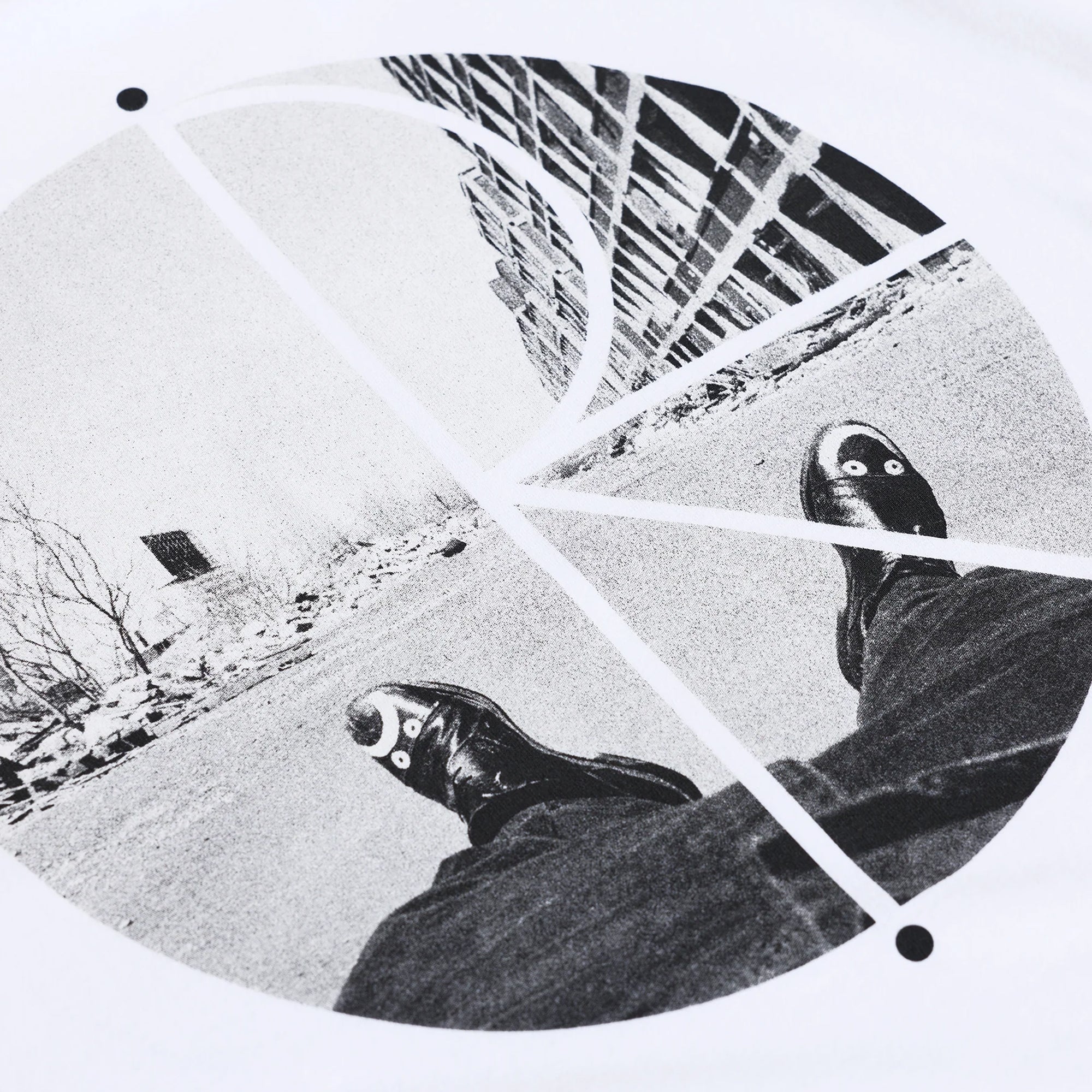 Polar Skate Co. Fill Logo Happy Sad Tee - White - Image 4