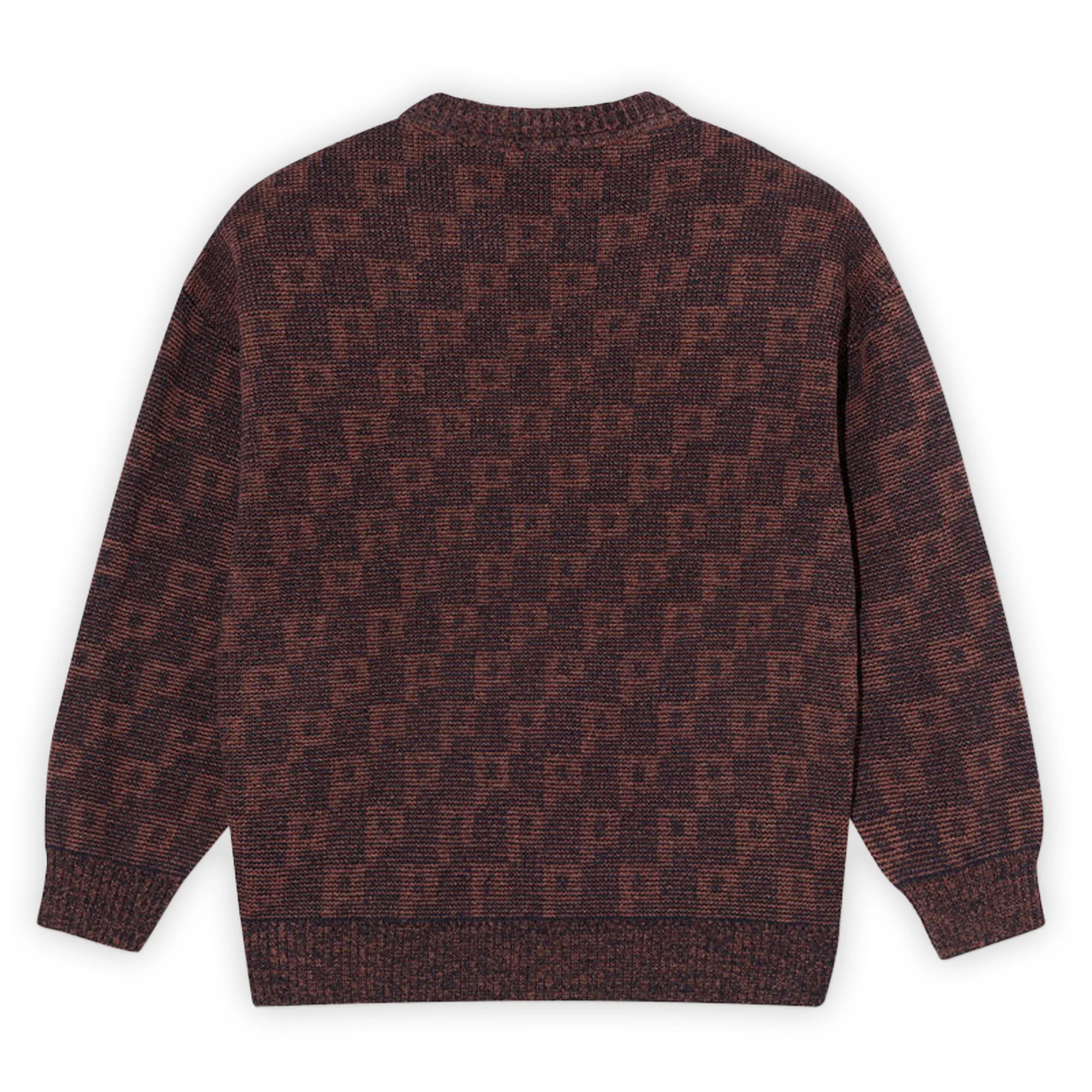 Polar Skate Co. George Sweater - P Pattern Navy / Orange - Image 2