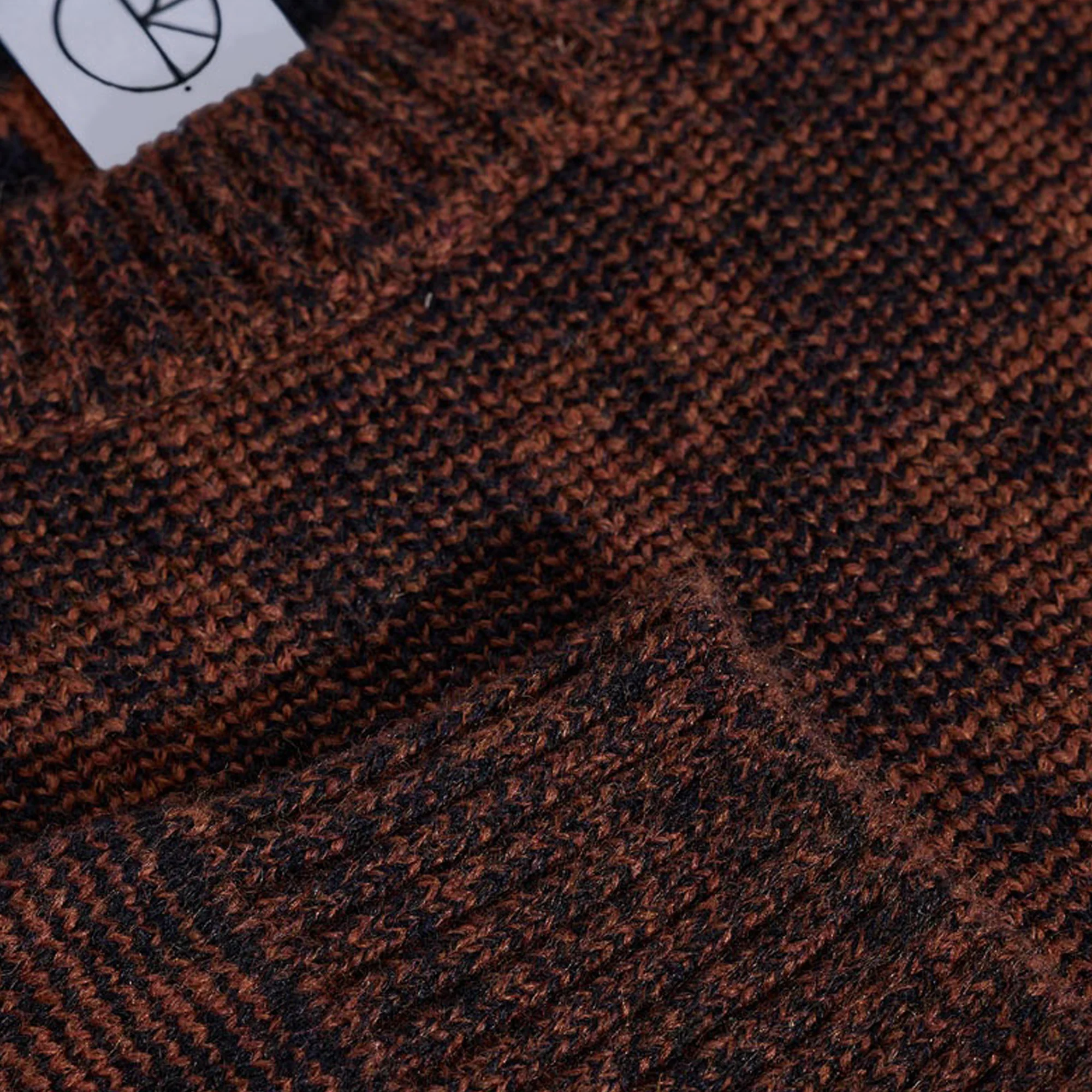 Polar Skate Co. George Sweater - P Pattern Navy / Orange - Image 3