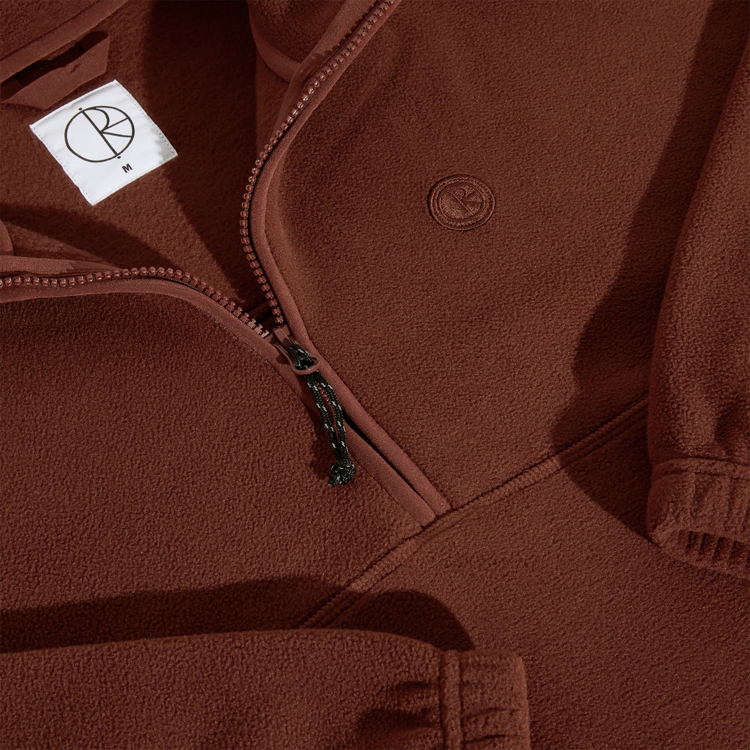 Polar Skate Co. Ivan Half Zip Sweater - Wine - Image 4